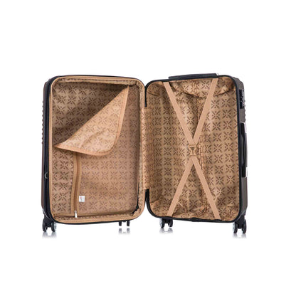 Santino Geometric 3-Piece Rigid 360° Luggage Set - SAV7003J