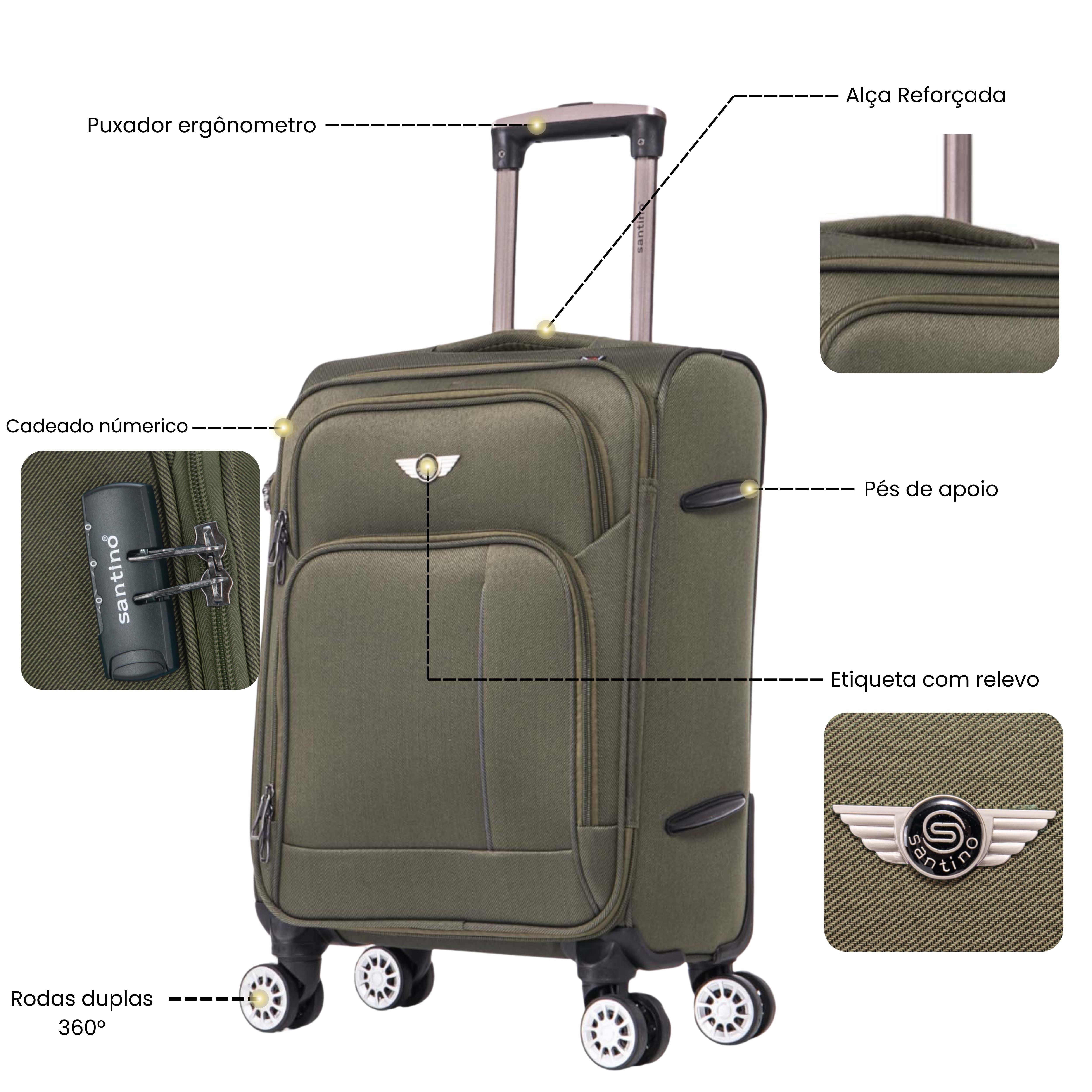 Little Havana Super Light 360° Santino Carry-On Suitcase - ALKV501P