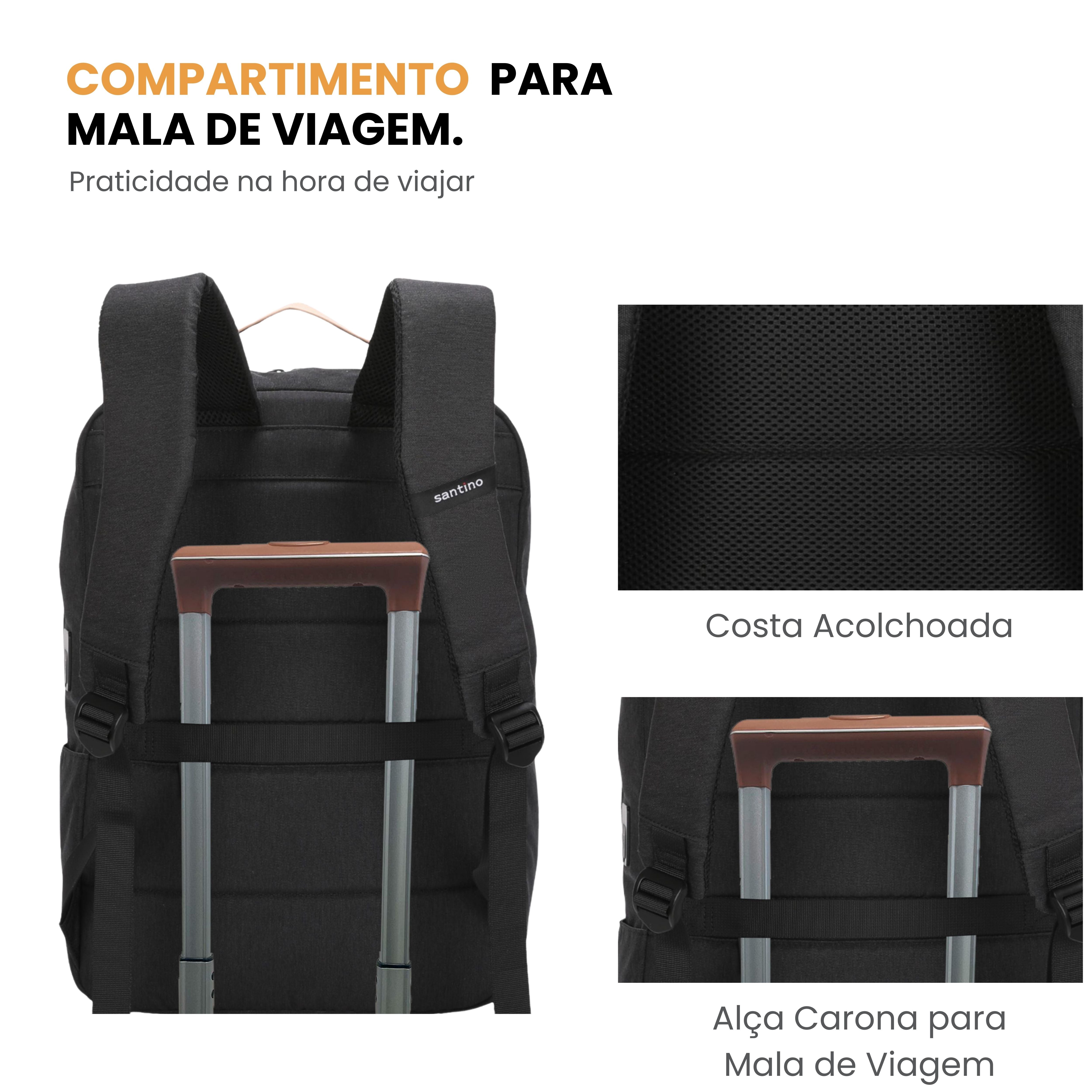 Pop Organizer Notebook Backpack by Santino - SAN271U01 - Black