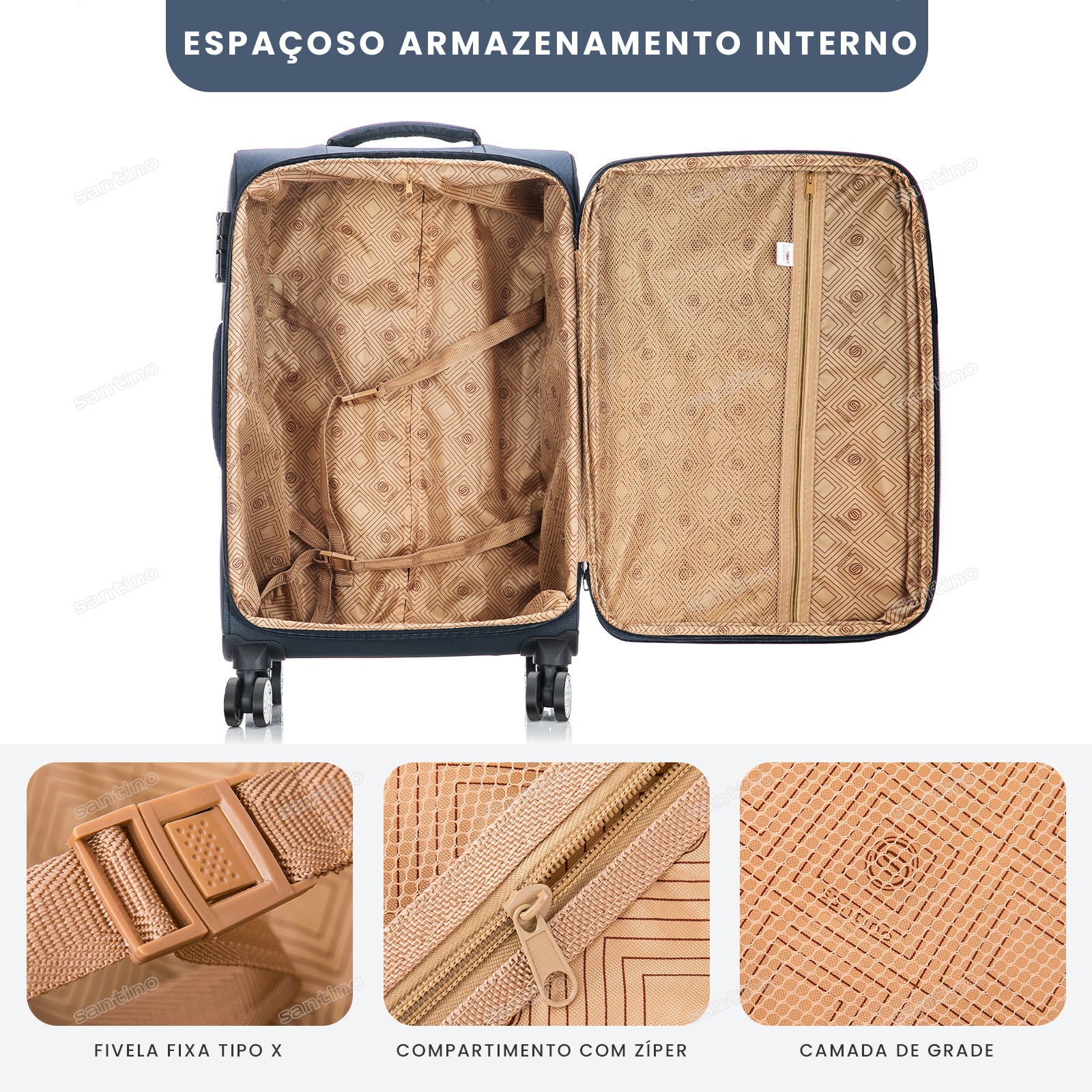 Hanoi Super Light Santino G Travel Suitcase - ALKV401G