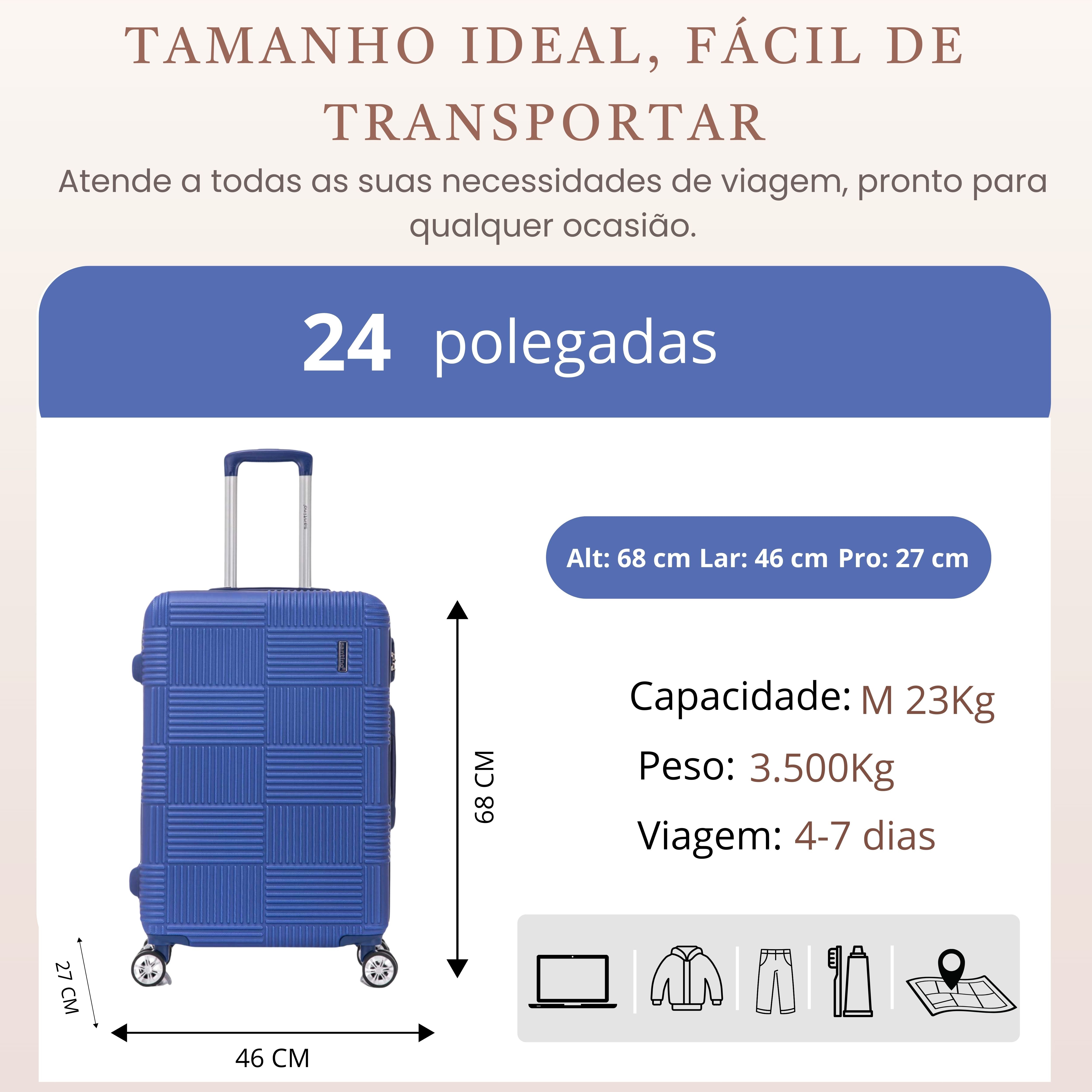 Santino M Ocean Drive Hardside 360° Travel Suitcase - MZV503M