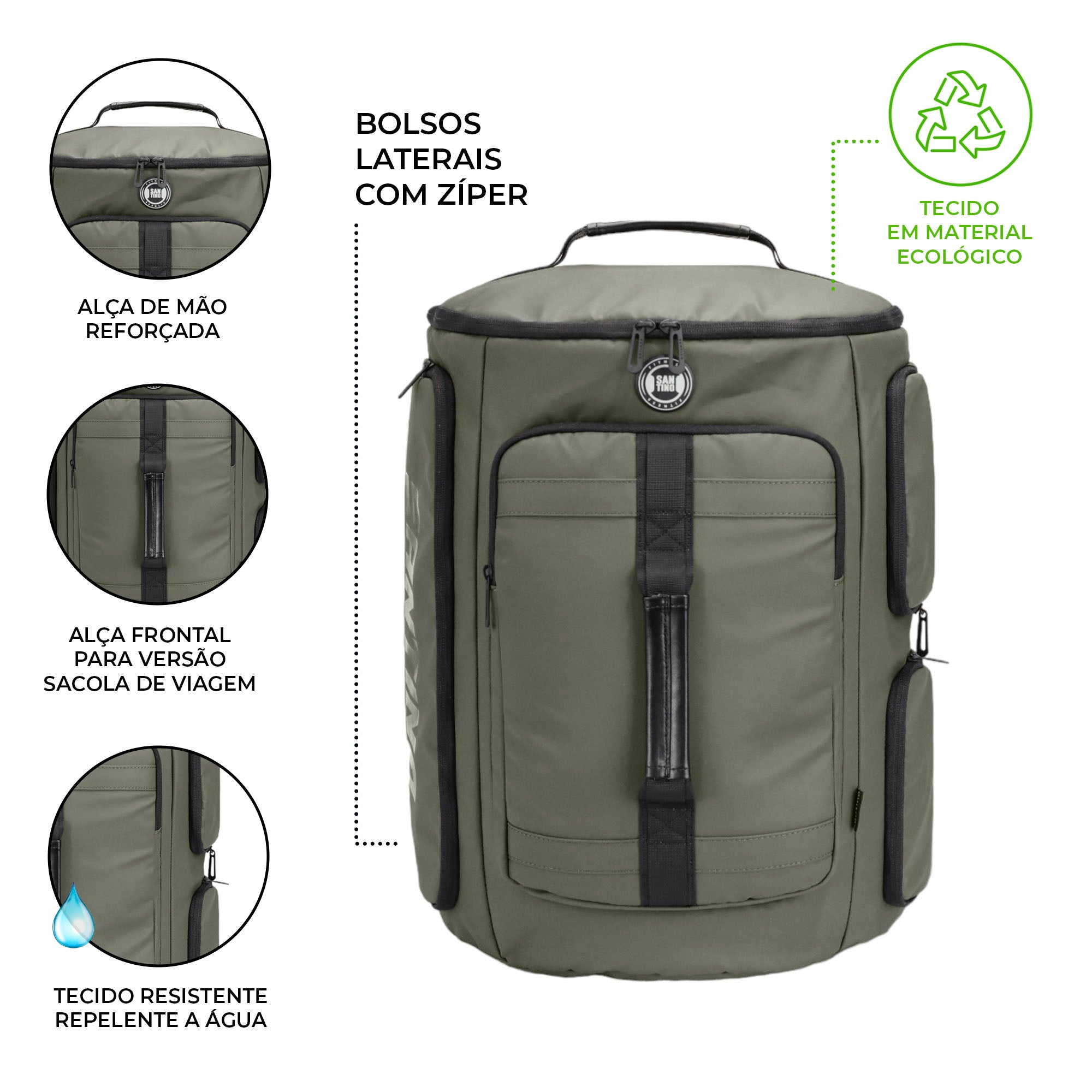 Camping Notebook Urban Strong Santino Green SAN270u Backpack