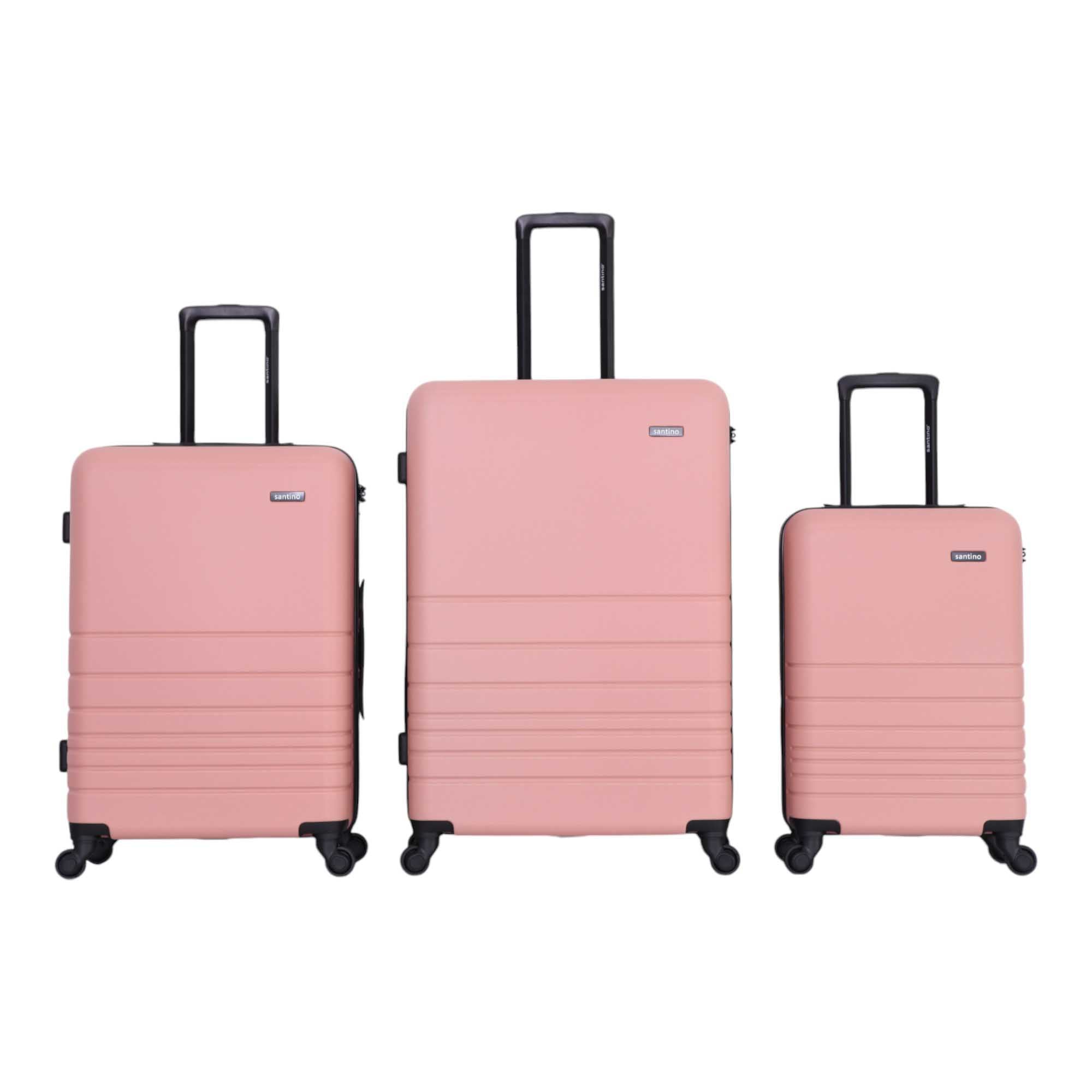 Zeus 3-Piece Rigid Suitcase Set Salmon SDV701J