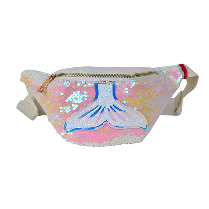 Lili July Mermaid Children's Fanny Pack Color: Light Pink