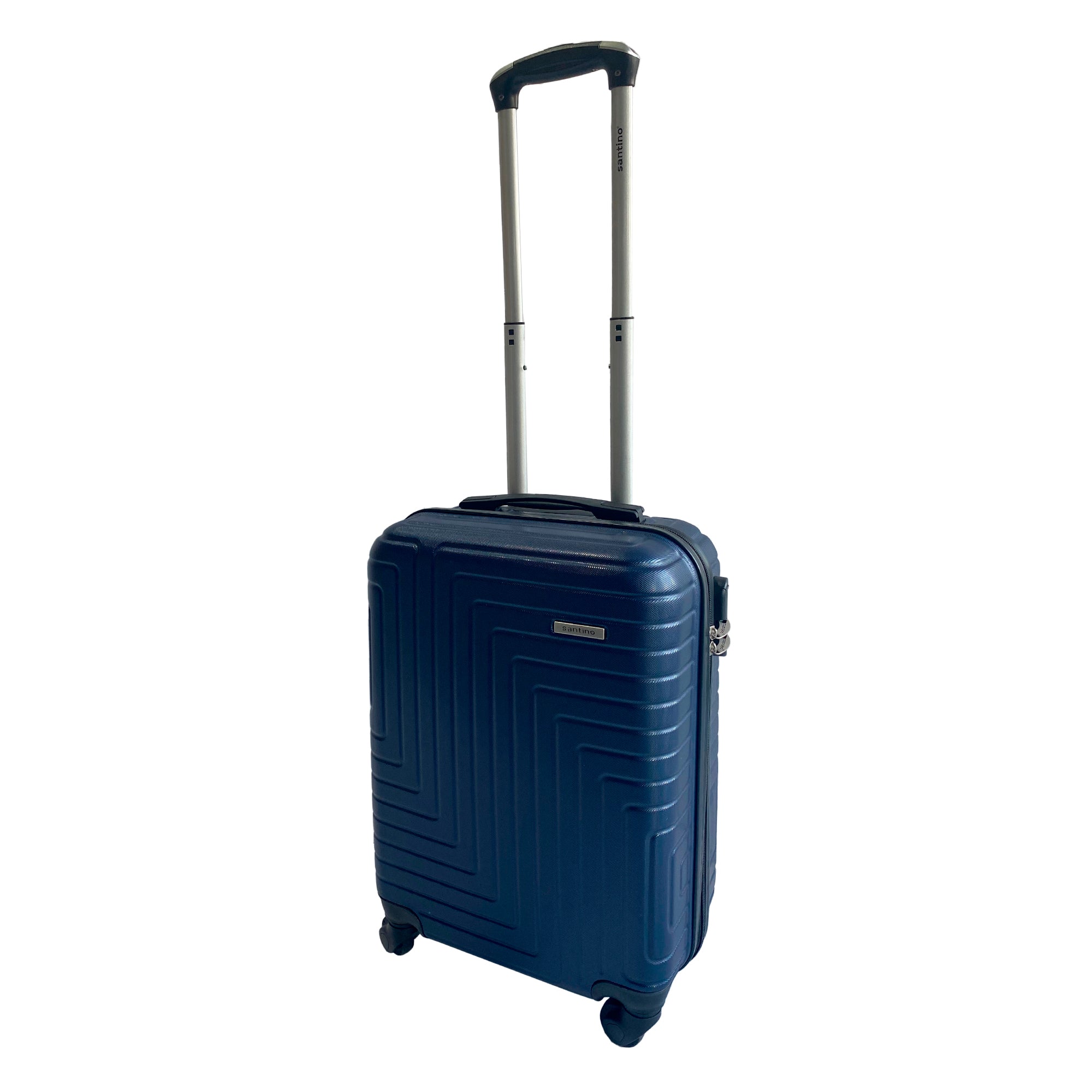 Bolivia Rigid 360° Santino Carry-On Suitcase Black P - AJYV223P Color: Navy Blue