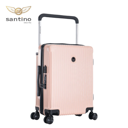 Cronos Rigid 360° Santino Carry-On Suitcase - ABEV701P - Salmon