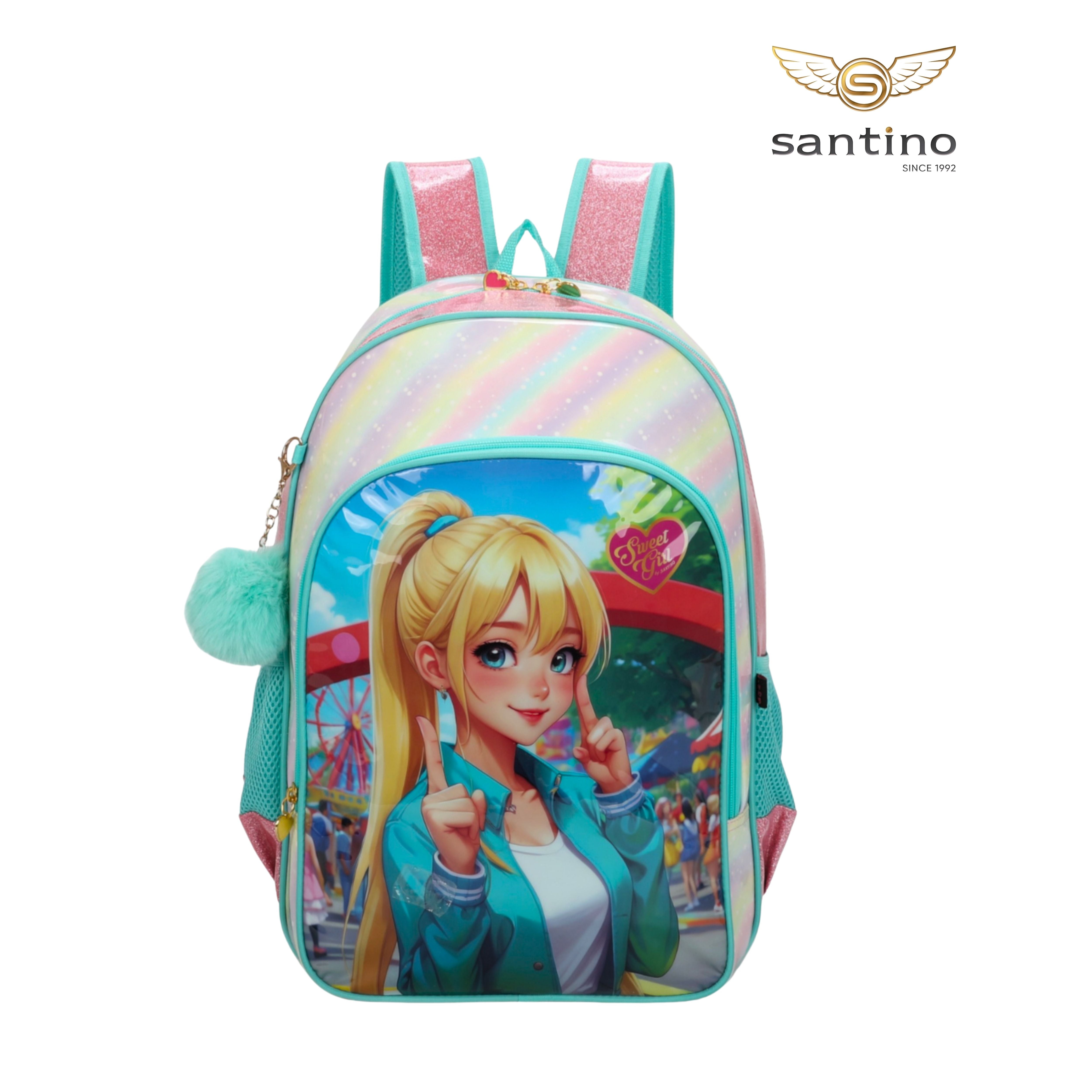 Sweet Girl Park by Santino Children's Backpack - SGM21U10 - Green