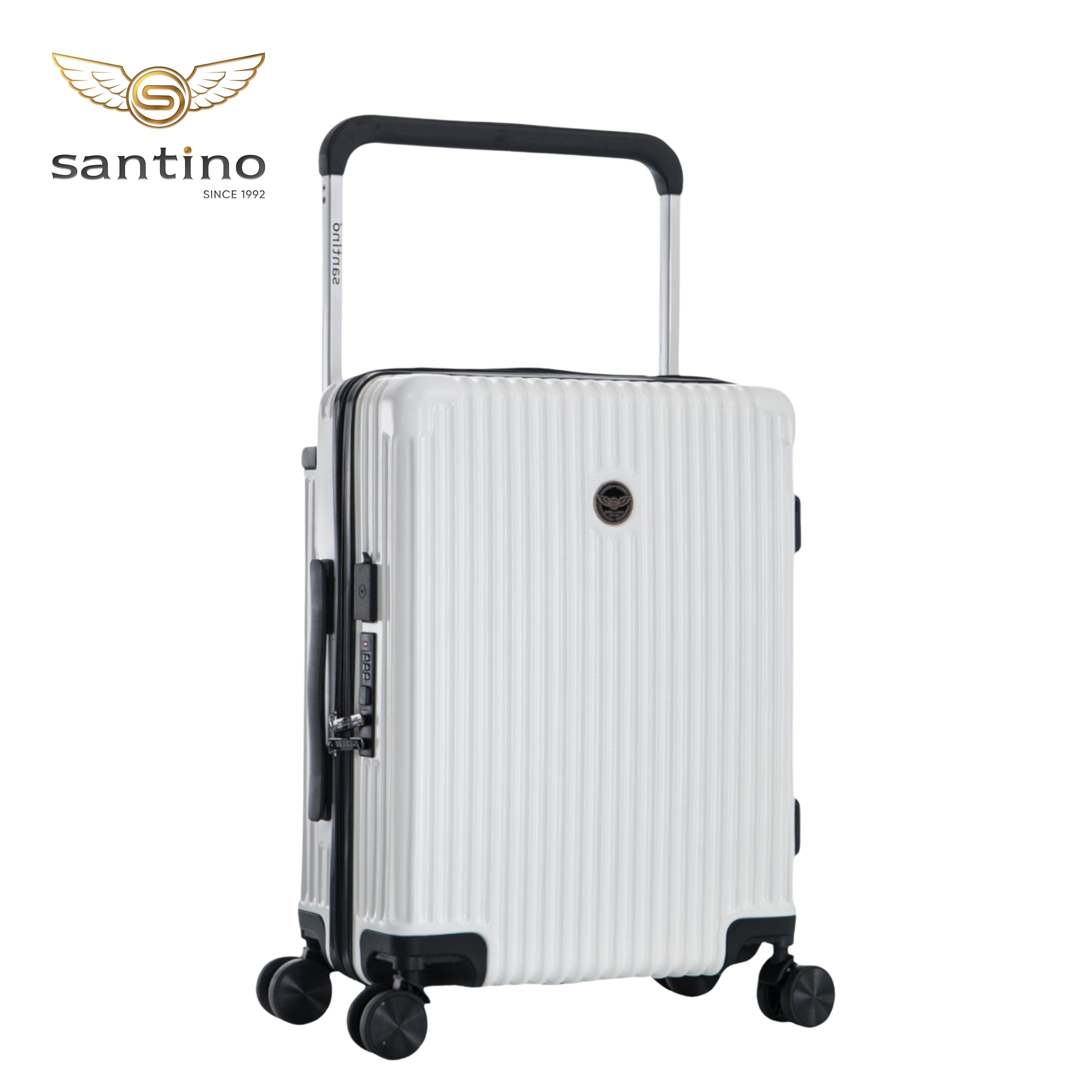 Cronos Rigid 360° Santino Carry-On Suitcase - ABEV701P - White