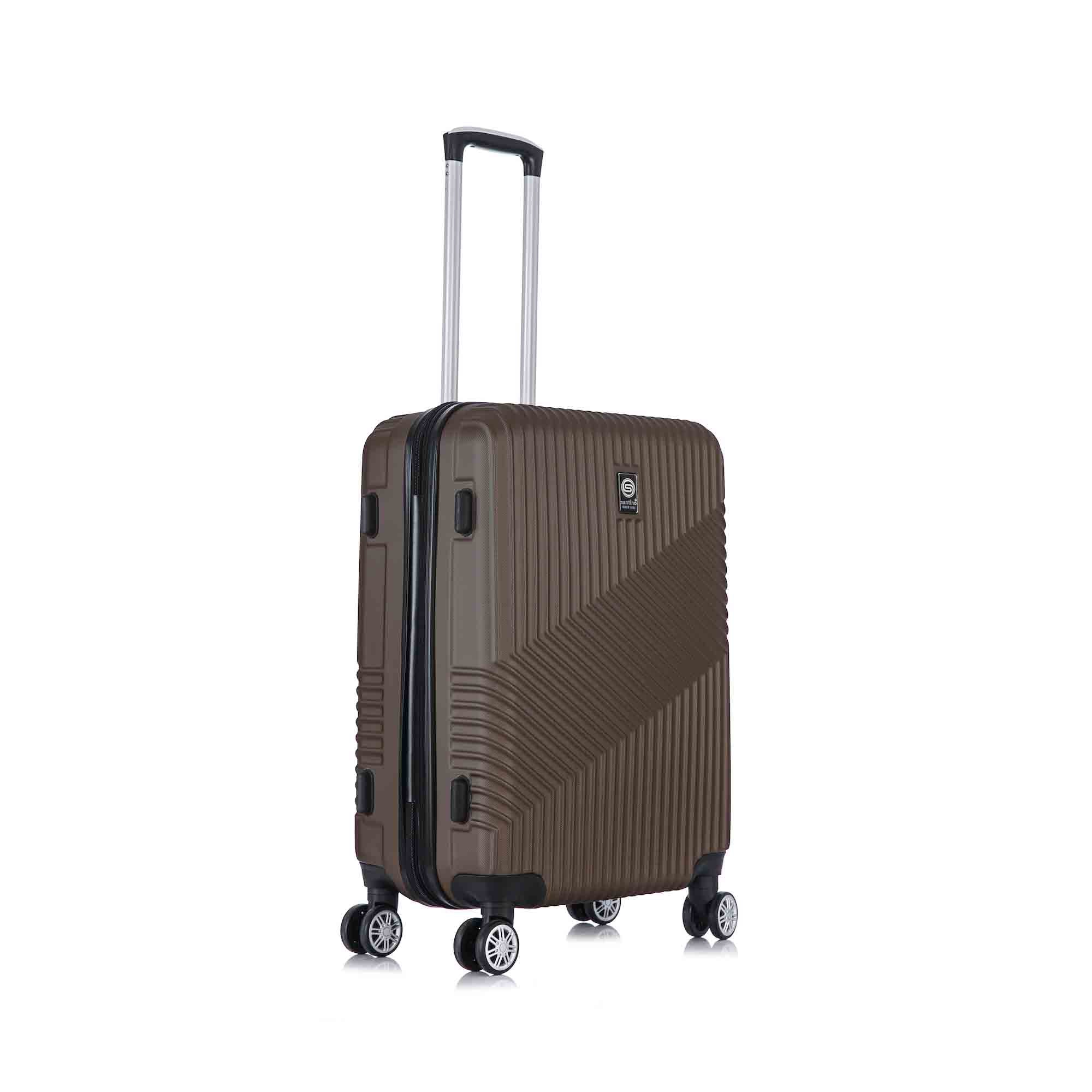 Santino Geometric 3-Piece Rigid 360° Luggage Set - SAV7003J