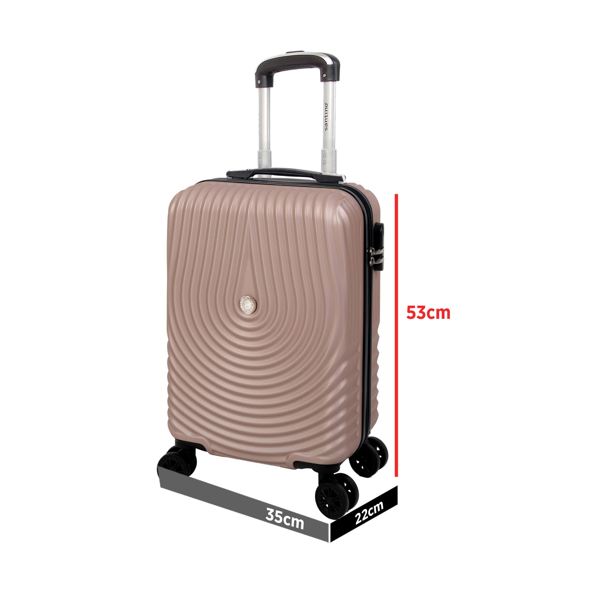 Vancouver Rigid Carry-On Suitcase with 4 Wheels 360º Santino AMZV205S