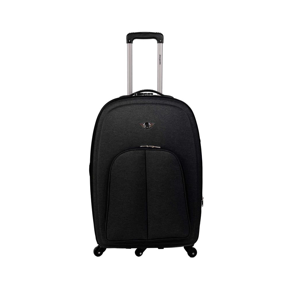 Wenzhou 360° Santino Fabric Suitcase Black M - AMZV12003M01