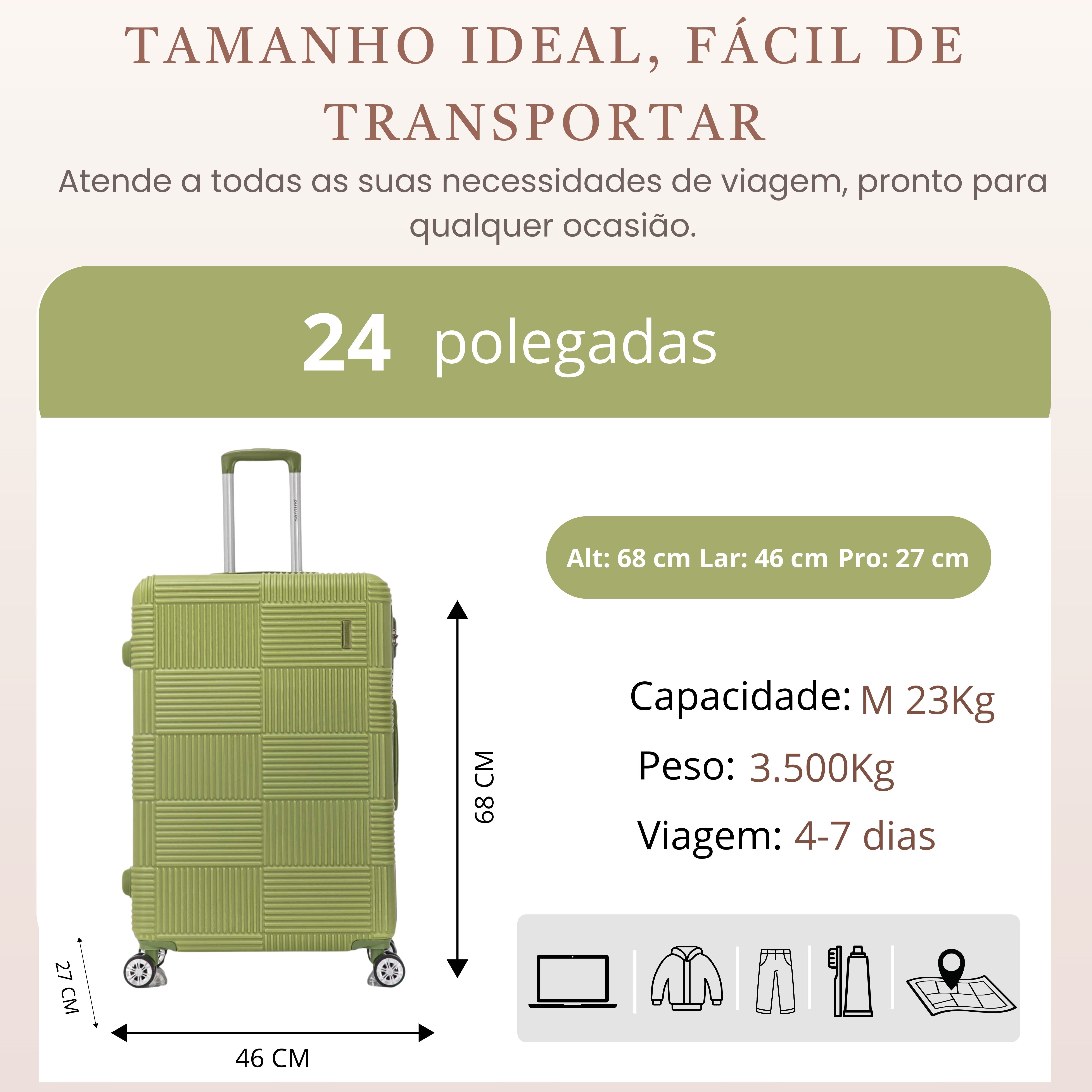 Santino M Ocean Drive Hardside 360° Travel Suitcase - MZV503M