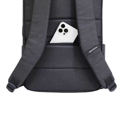 Pop Organizer by Santino Black Polyester Notebook Backpack