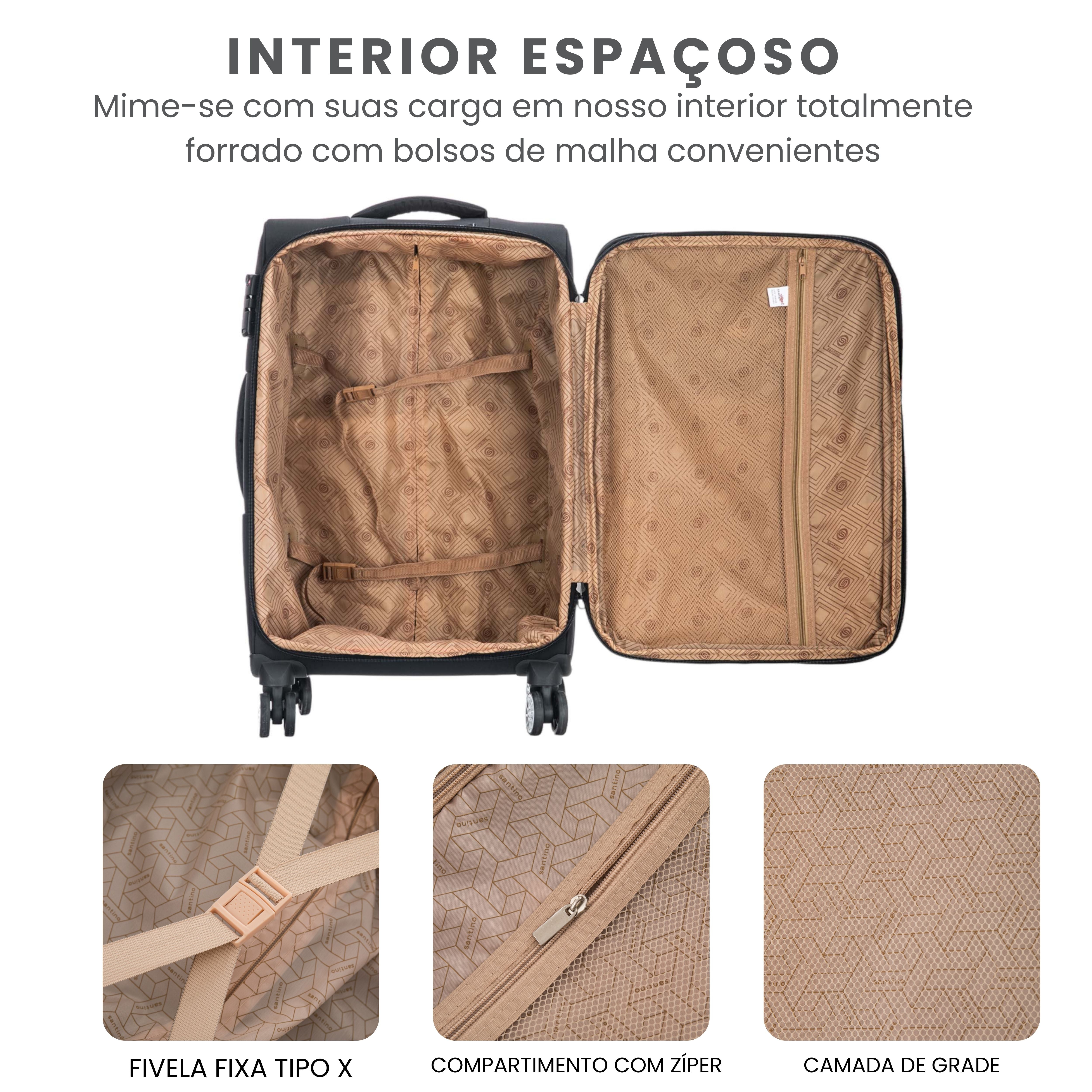Santino Super Light Hanoi Carry-On Suitcase - ALKV401P