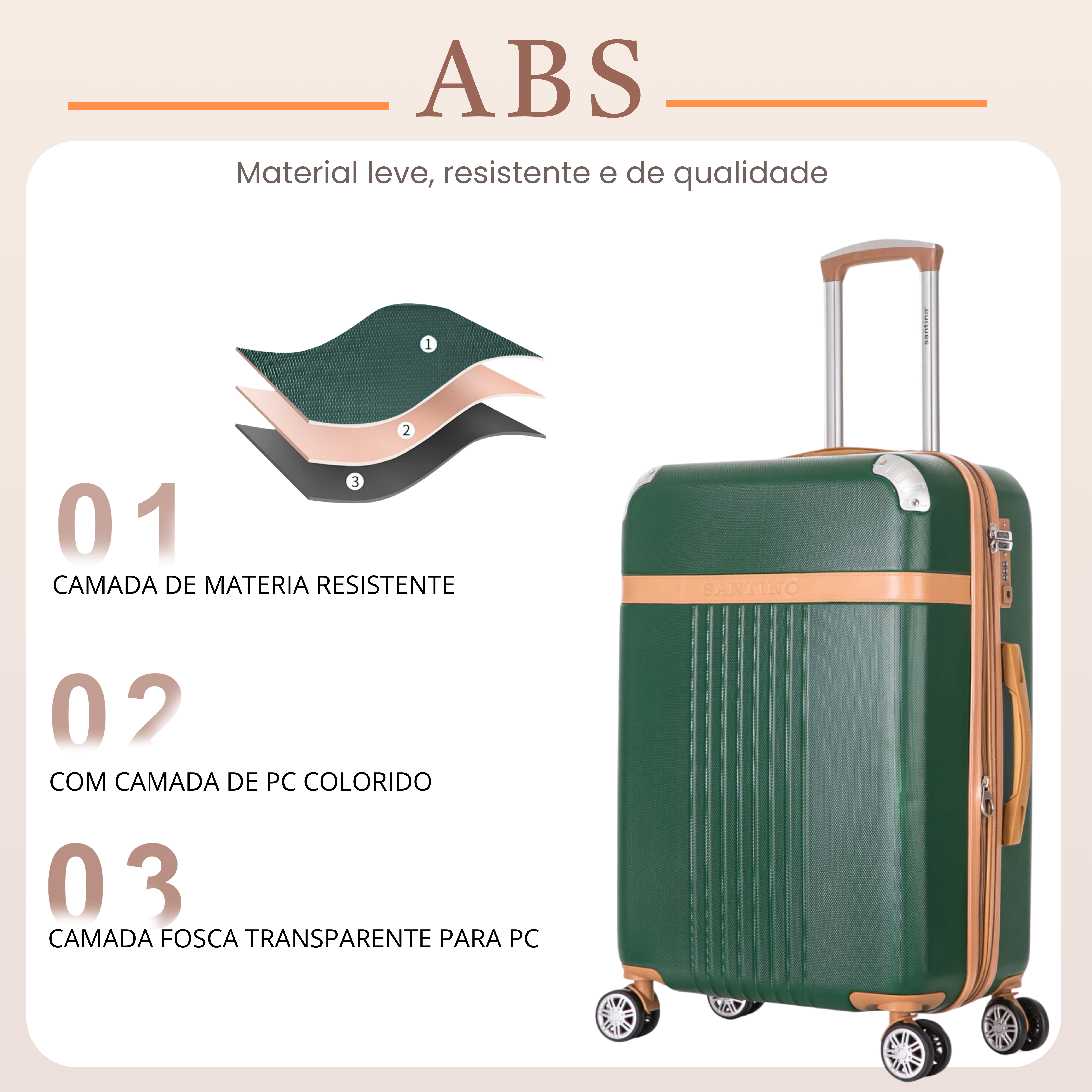 Athena 360° Santino M Rigid Suitcase - ABGV182M