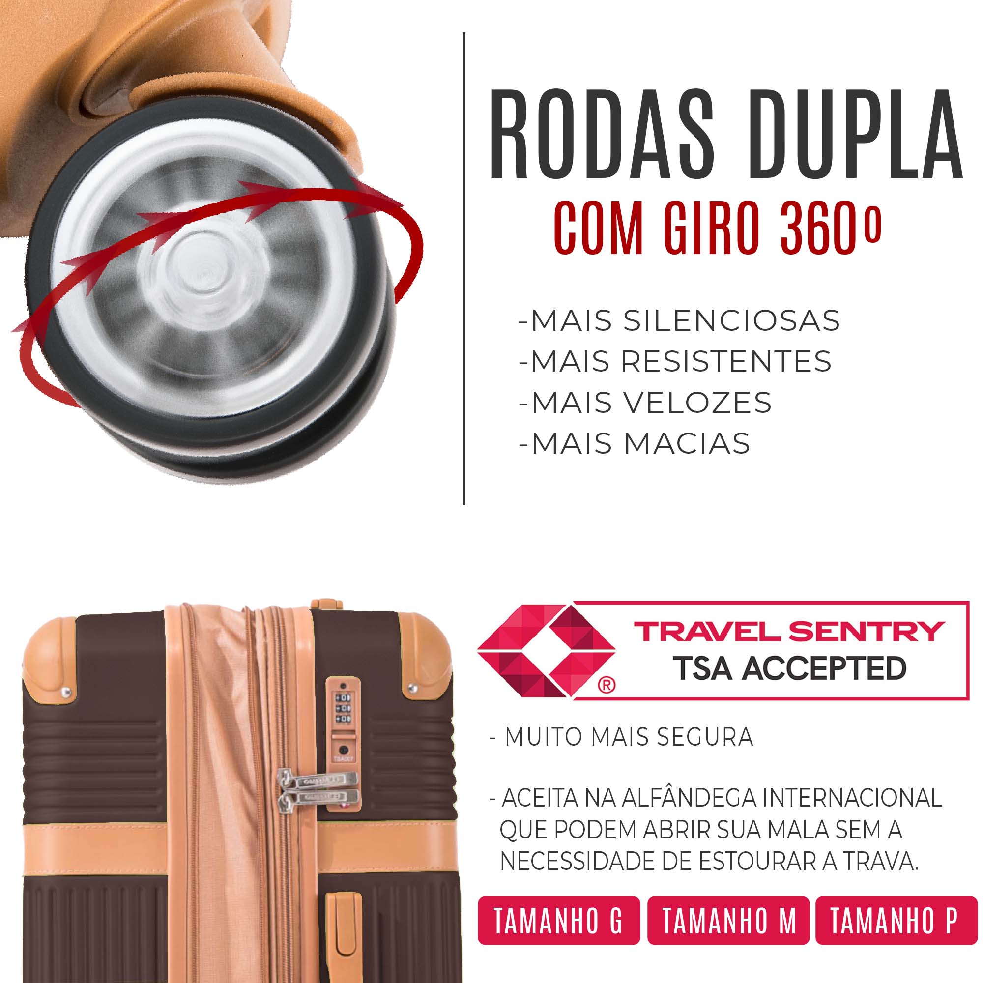Kabri Rigid 360° Santino G Travel Suitcase - ABEV408G