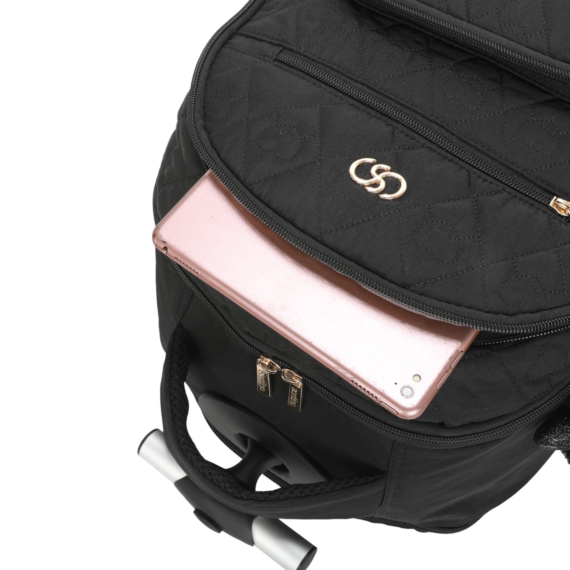 Cairo Laptop Backpack with Wheels Santino SAC200U Black