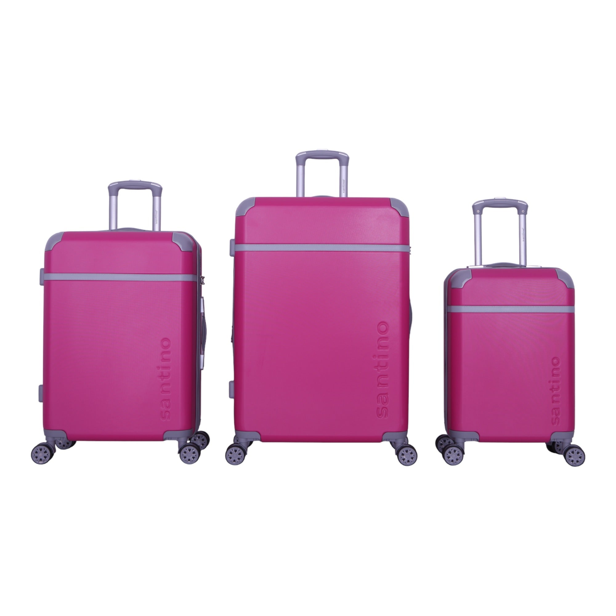 Santino SDV601J 3-Piece Long Beach Hardside Suitcase Set