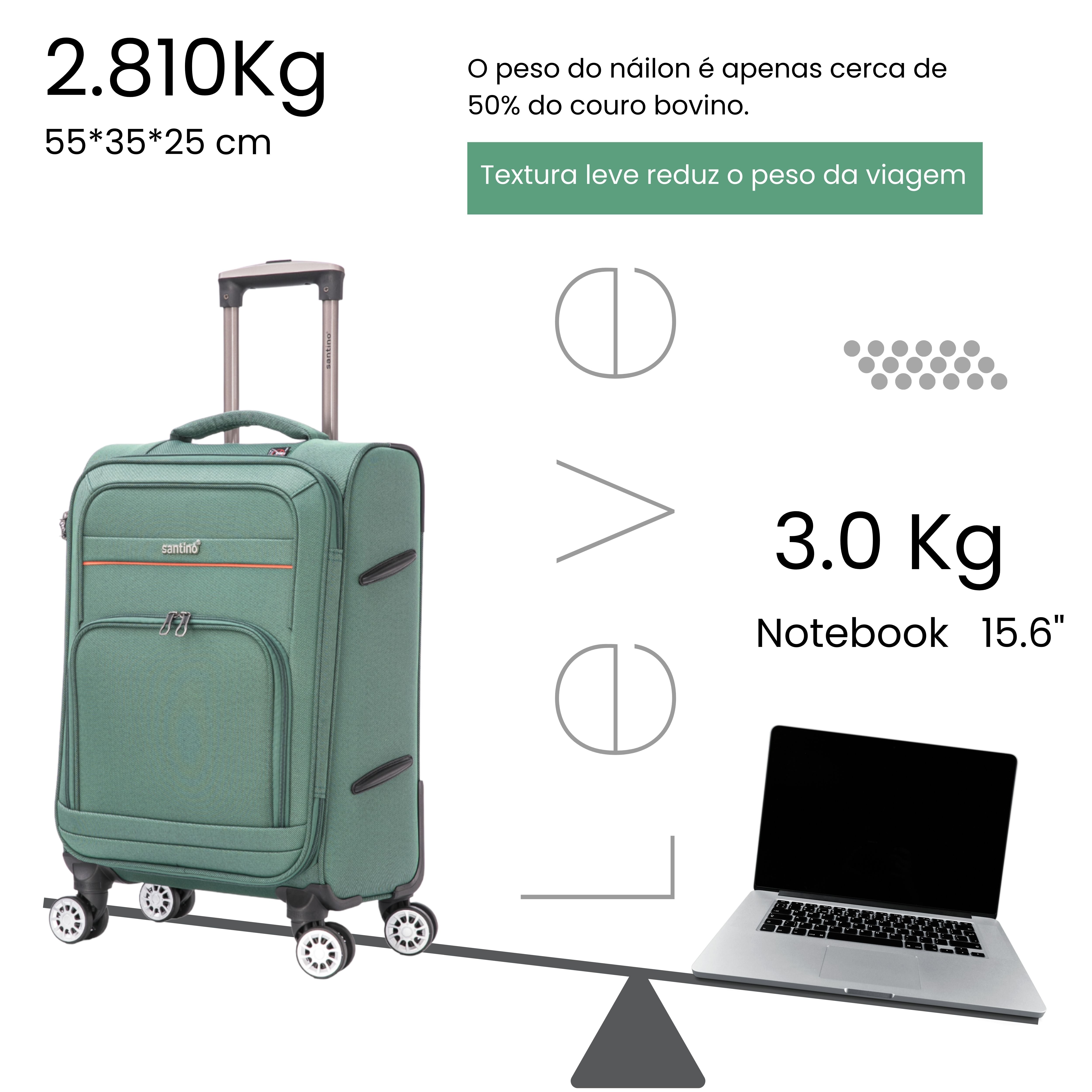 Santino Super Light Hanoi Carry-On Suitcase - ALKV401P
