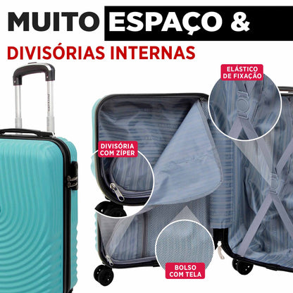 Vancouver Rigid Carry-On Suitcase with 4 Wheels 360º Santino AMZV205S