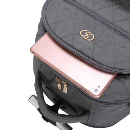 Mochila Notebook Cairo Com Rodas Santino   SAC200U Cinza