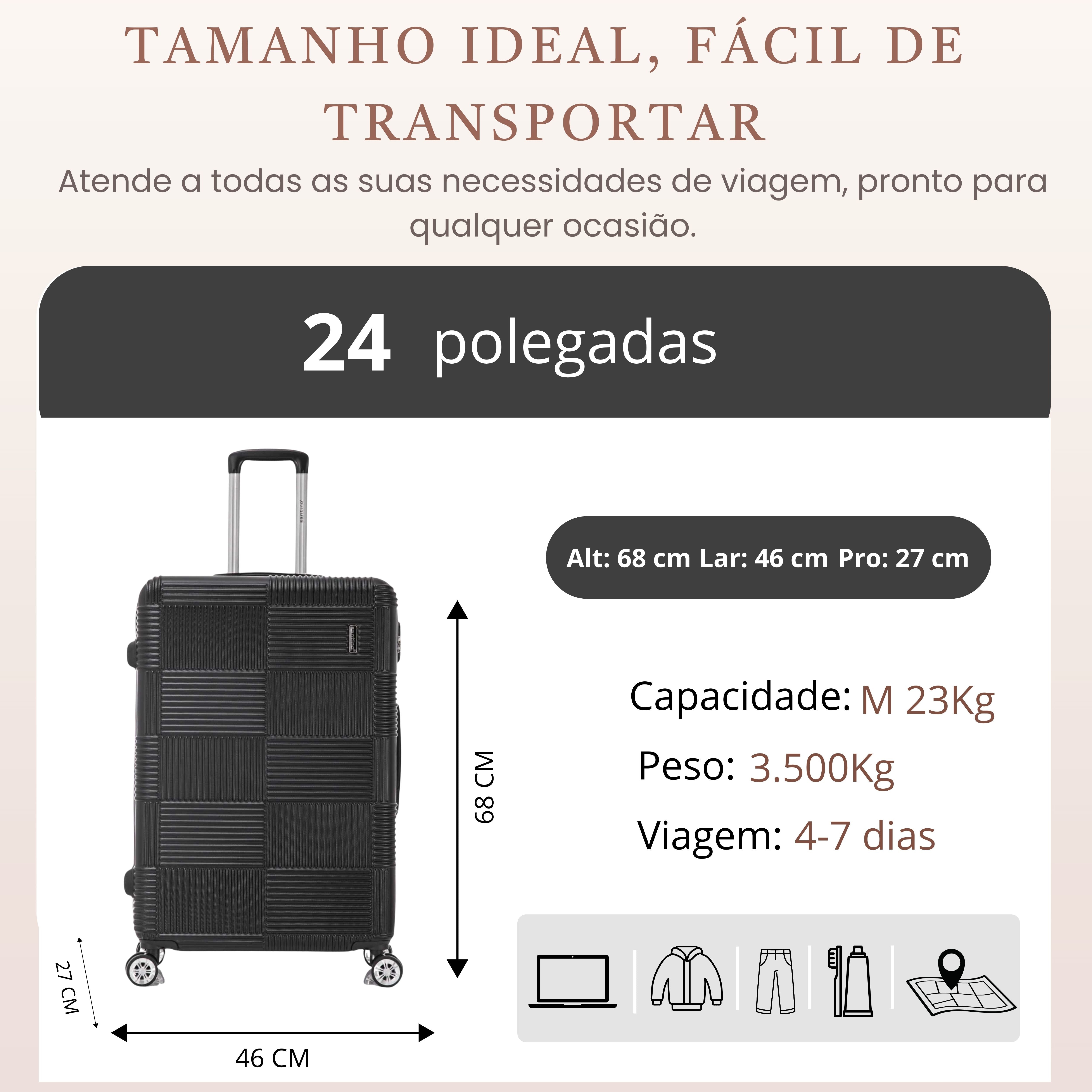 Santino M Ocean Drive Hardside 360° Travel Suitcase - MZV503M