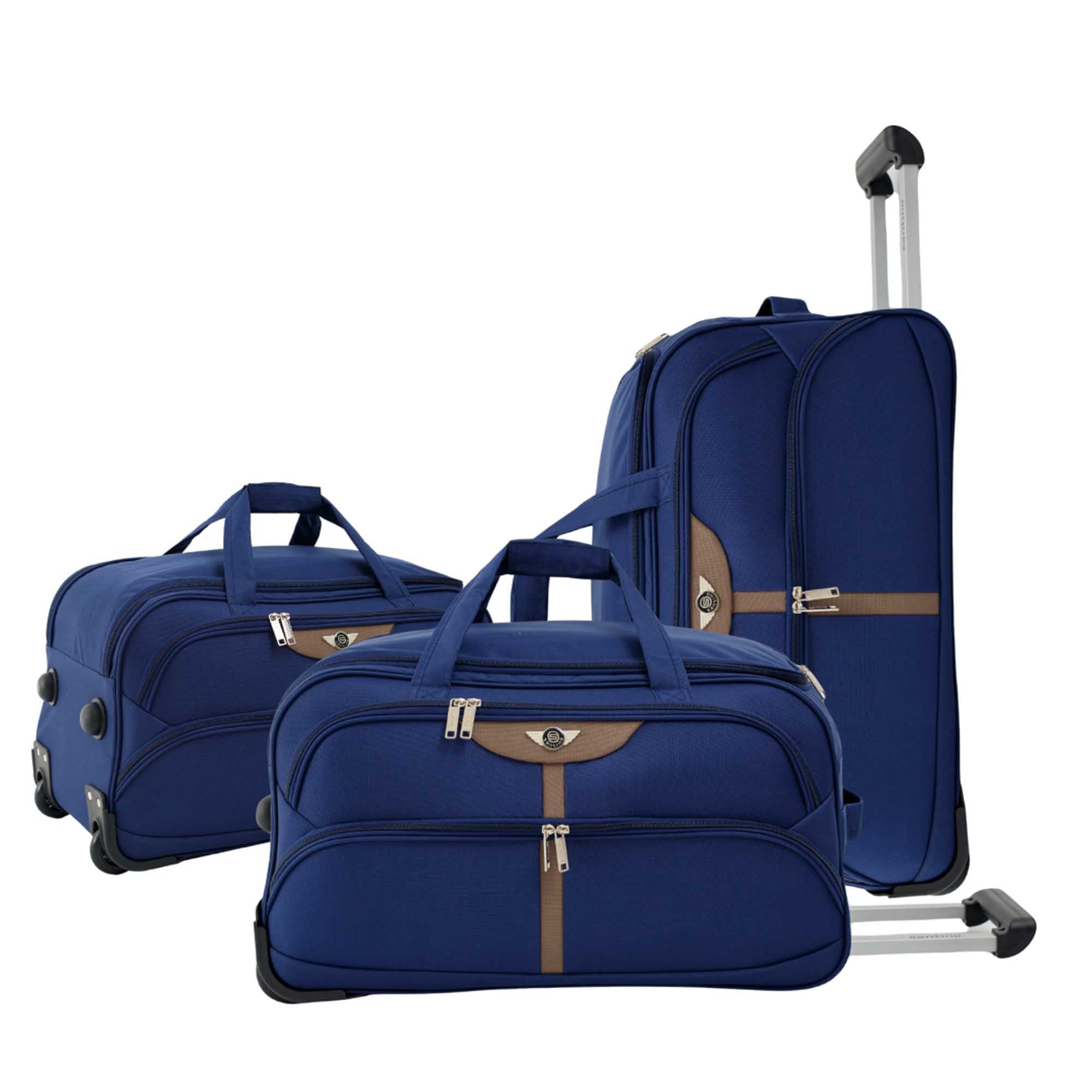 Santino 3-piece Panay Polyester Travel Bag Set - NDS502J