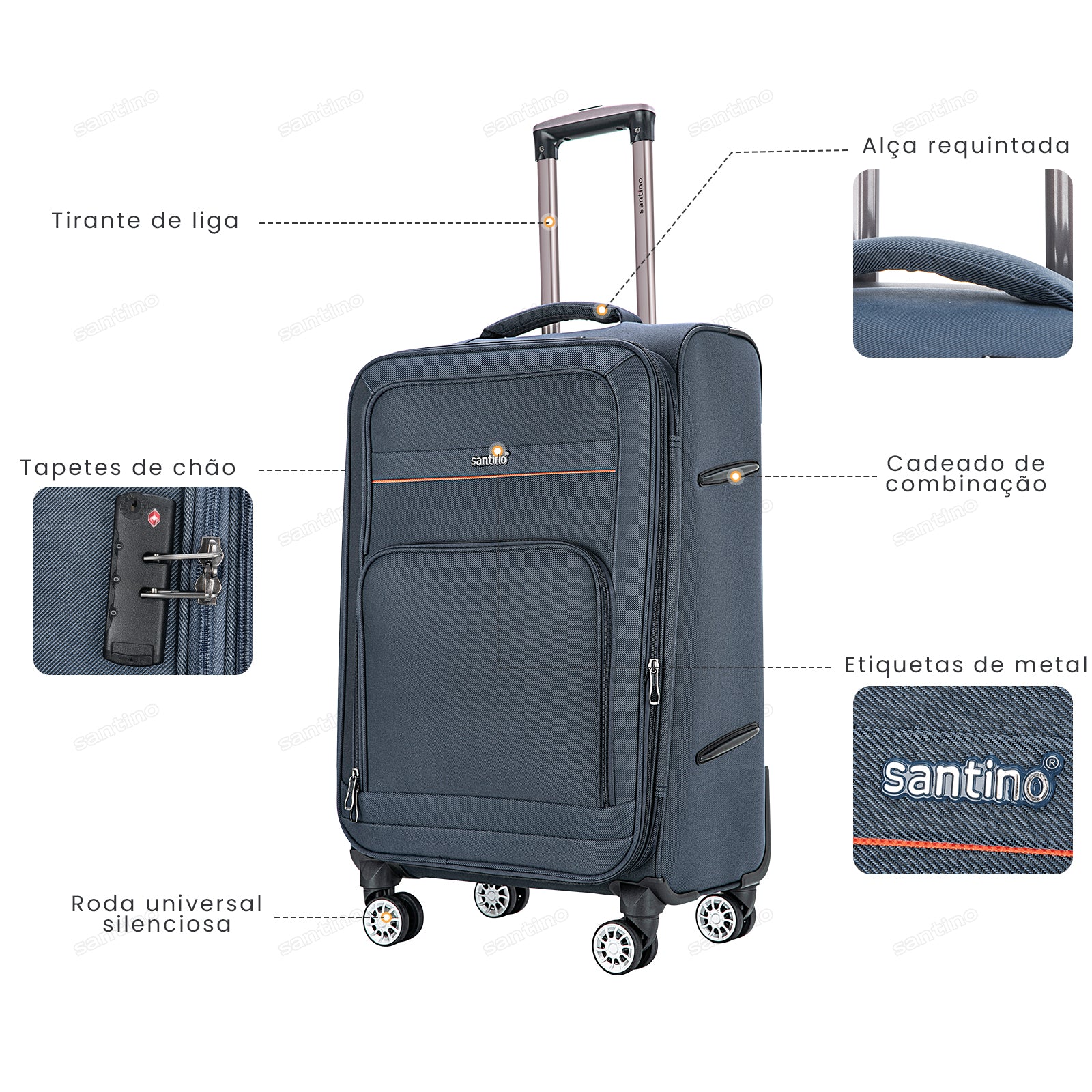 Hanoi Super Light Santino G Travel Suitcase - ALKV401G