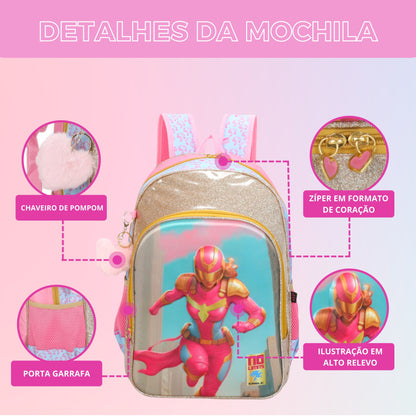 No Limits GirlHero by Santino Children's Backpack - NLM12U47 - Pink