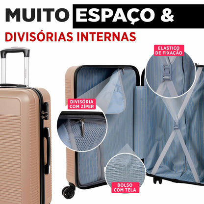 Santino 3-Piece Pisa Rigid 360° Luggage Set - MZV183J