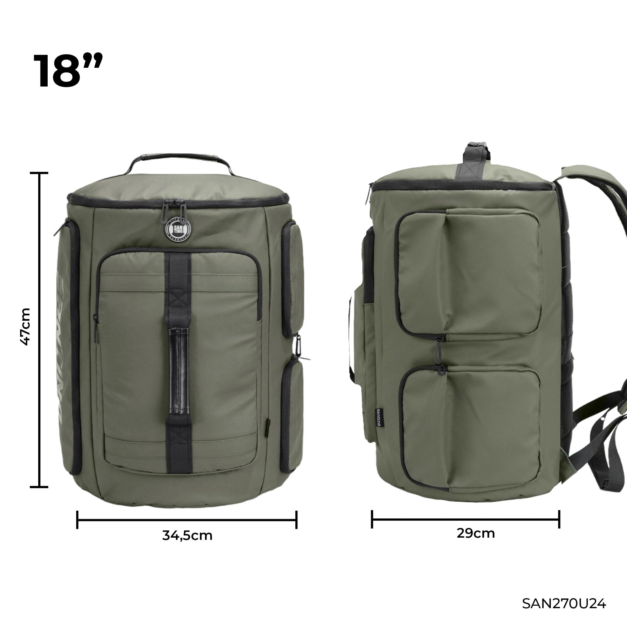 Camping Notebook Urban Strong Santino Green SAN270u Backpack