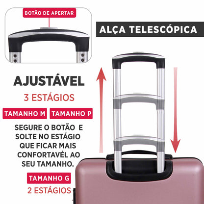 Santino 360° Rigid Holland Carry On Suitcase - AMZV202P