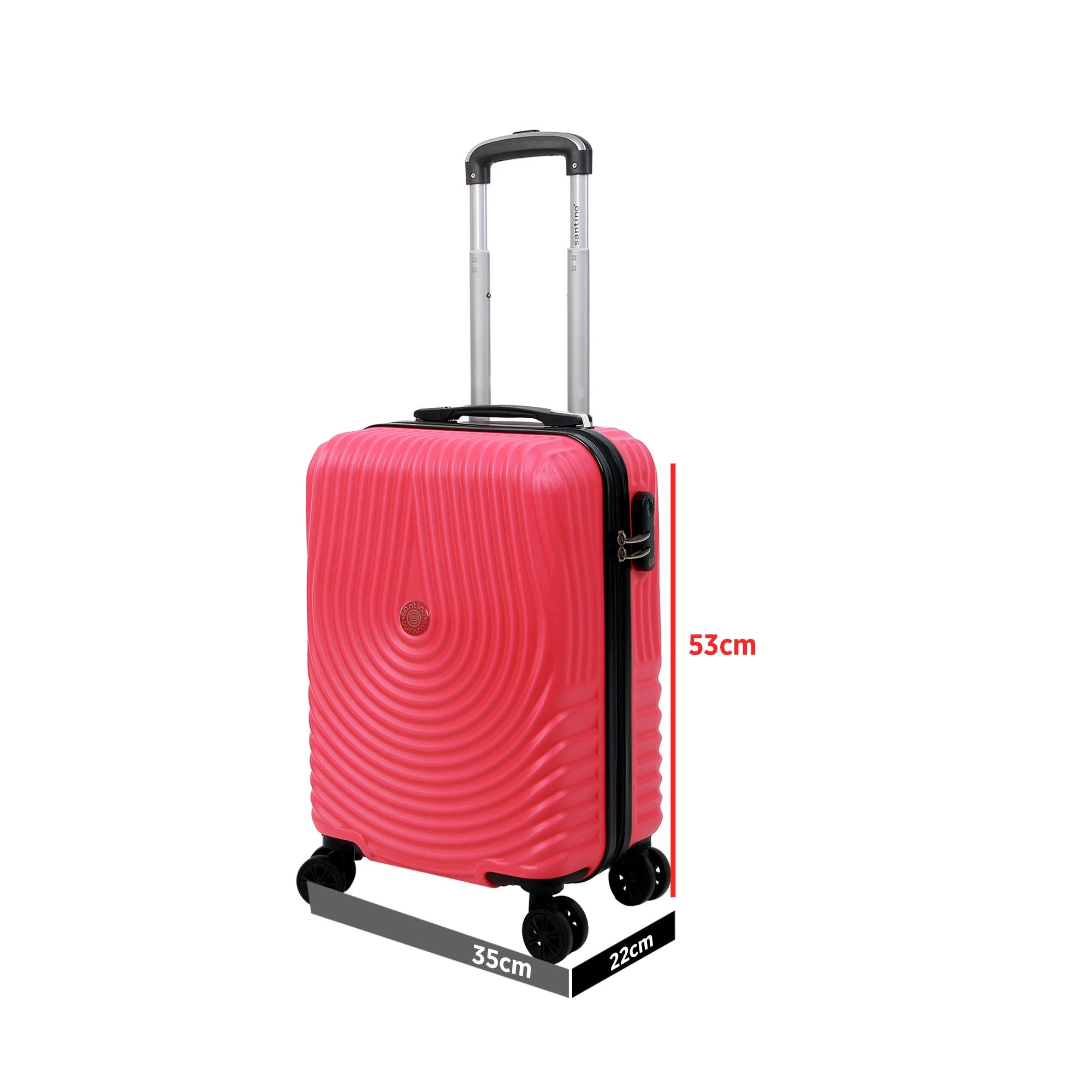 Vancouver Rigid Carry-On Suitcase with 4 Wheels 360º Santino AMZV205S