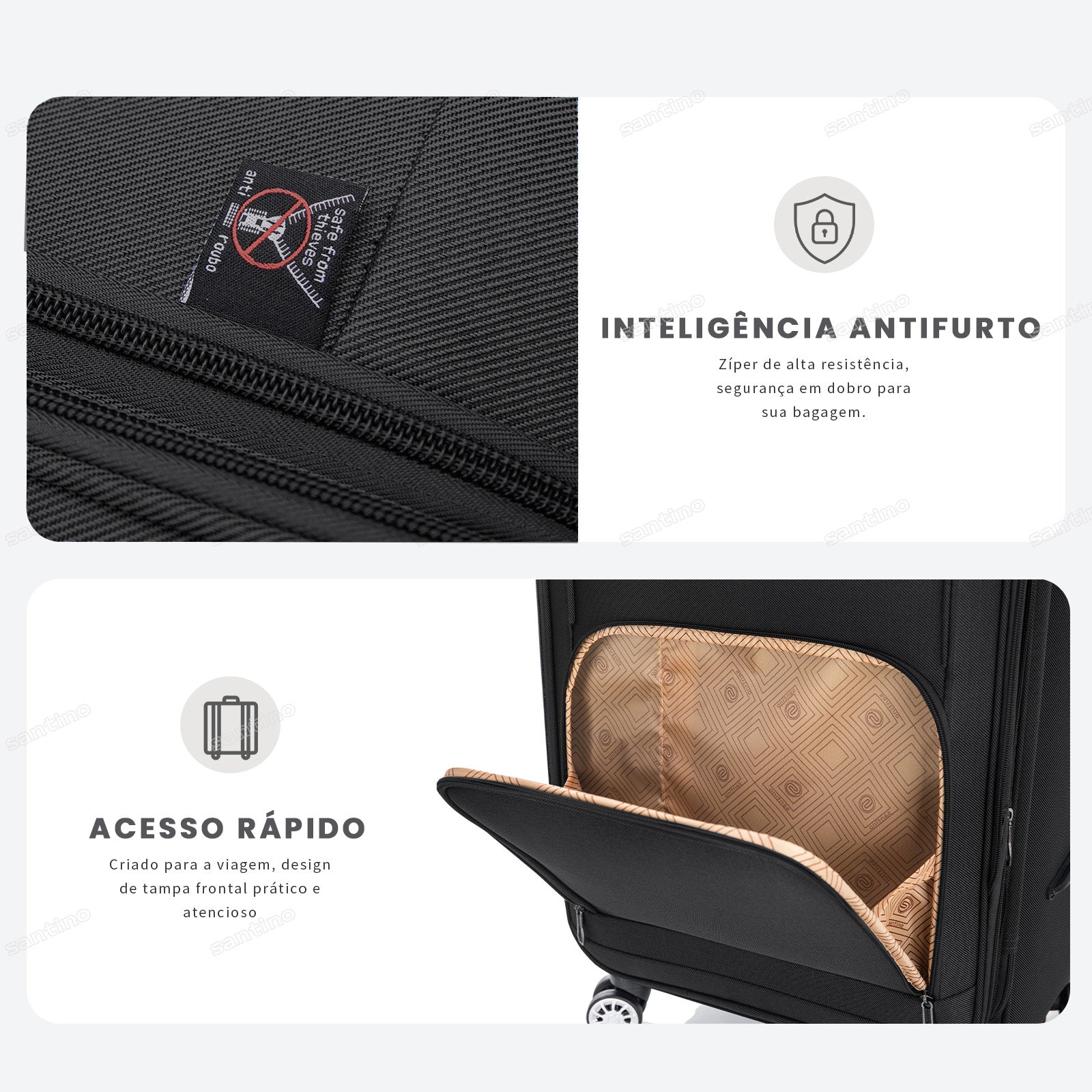 Santino M Super Light Hanoi Travel Bag - ALKV401M