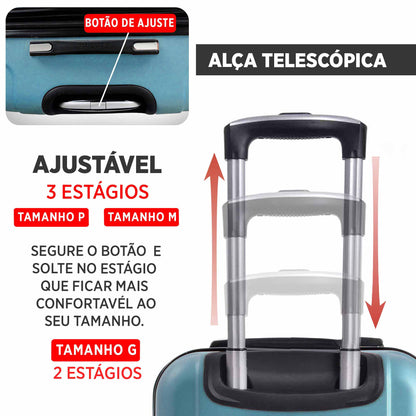 Santino M 360° Hard Double Wheel Suitcase - ASAV8001M