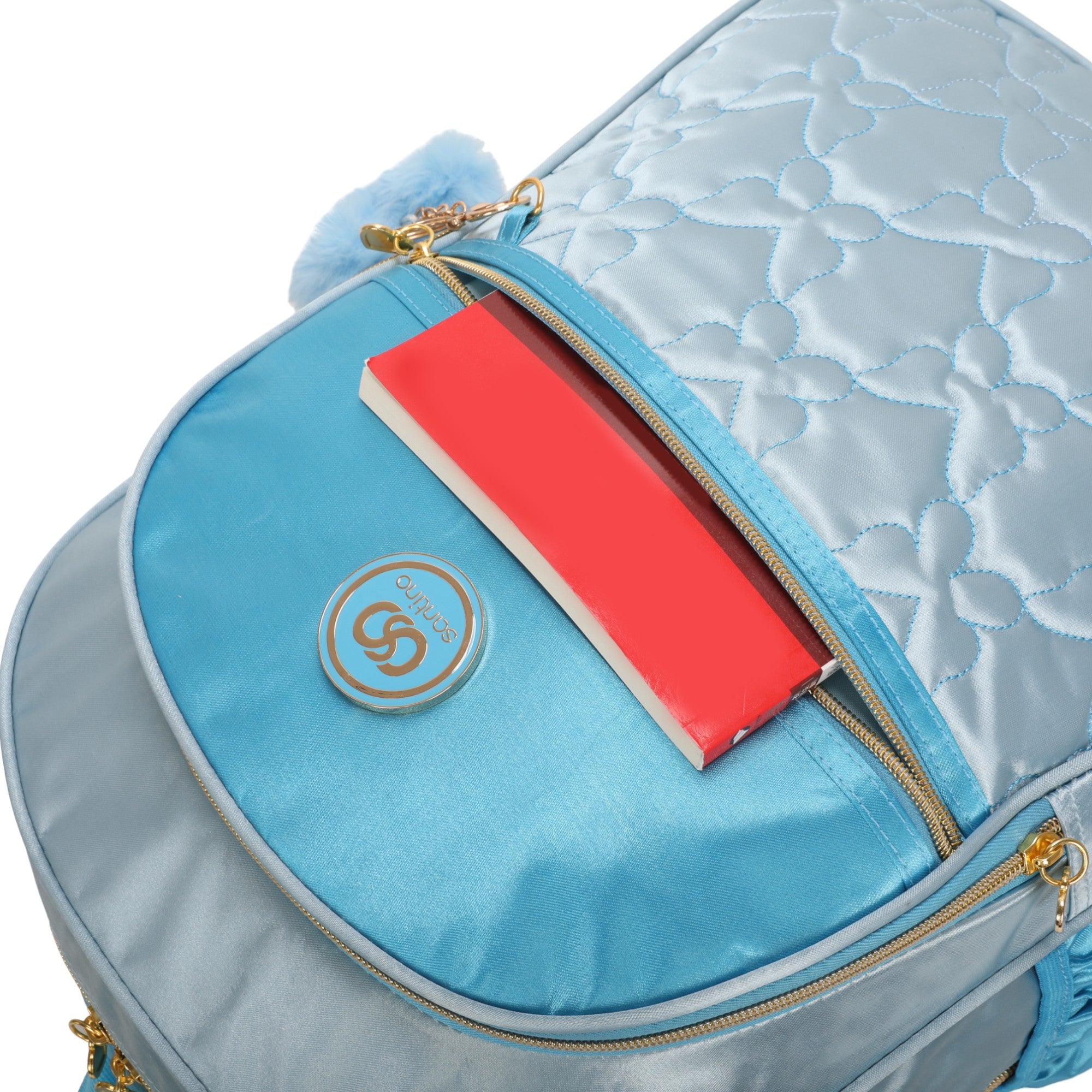 Sweet Girl Butterfly Backpack by Santino Polyester SAM230U Light Blue