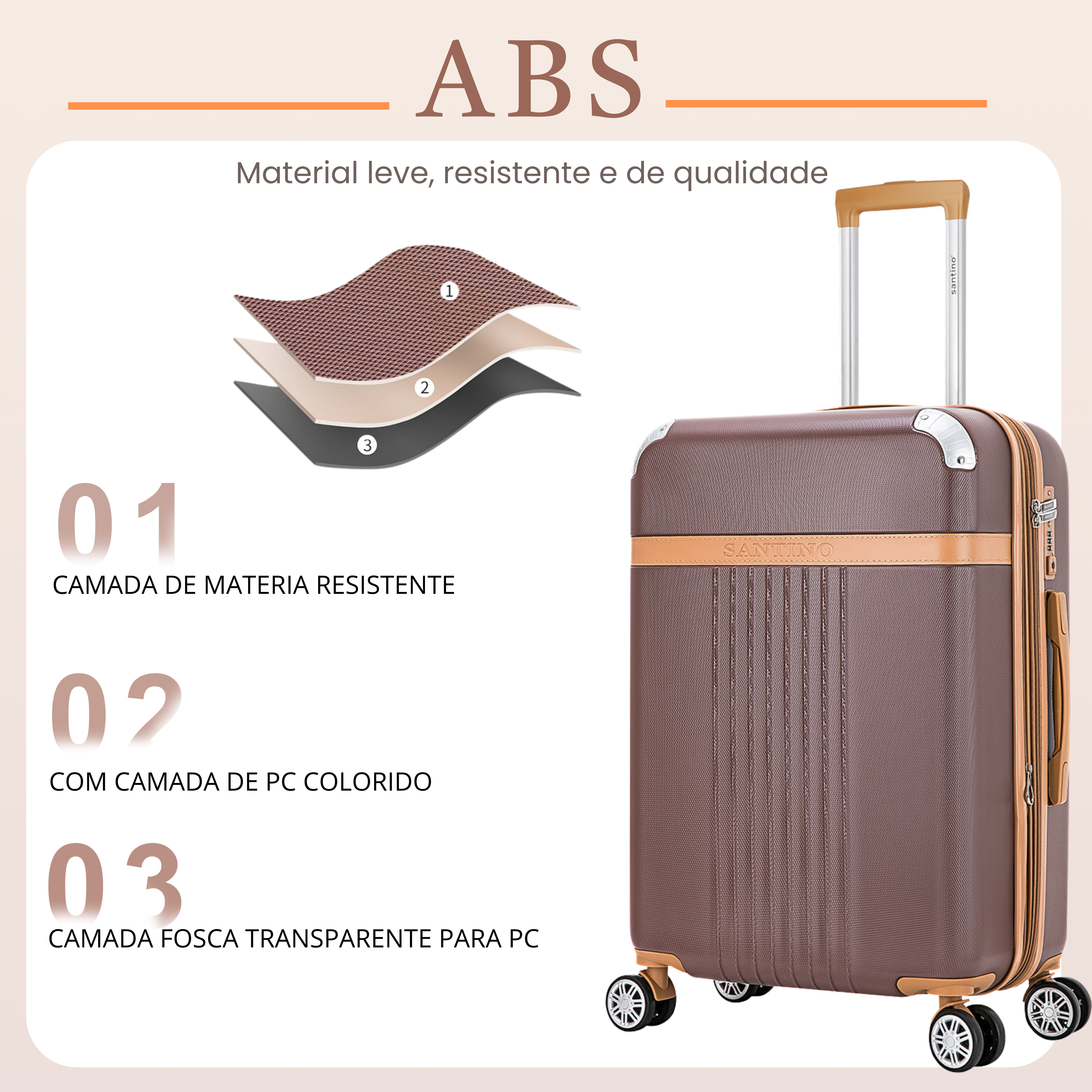 Athena 360° Santino M Rigid Suitcase - ABGV182M
