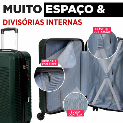 Santino 3-Piece Pisa Rigid 360° Luggage Set - MZV183J