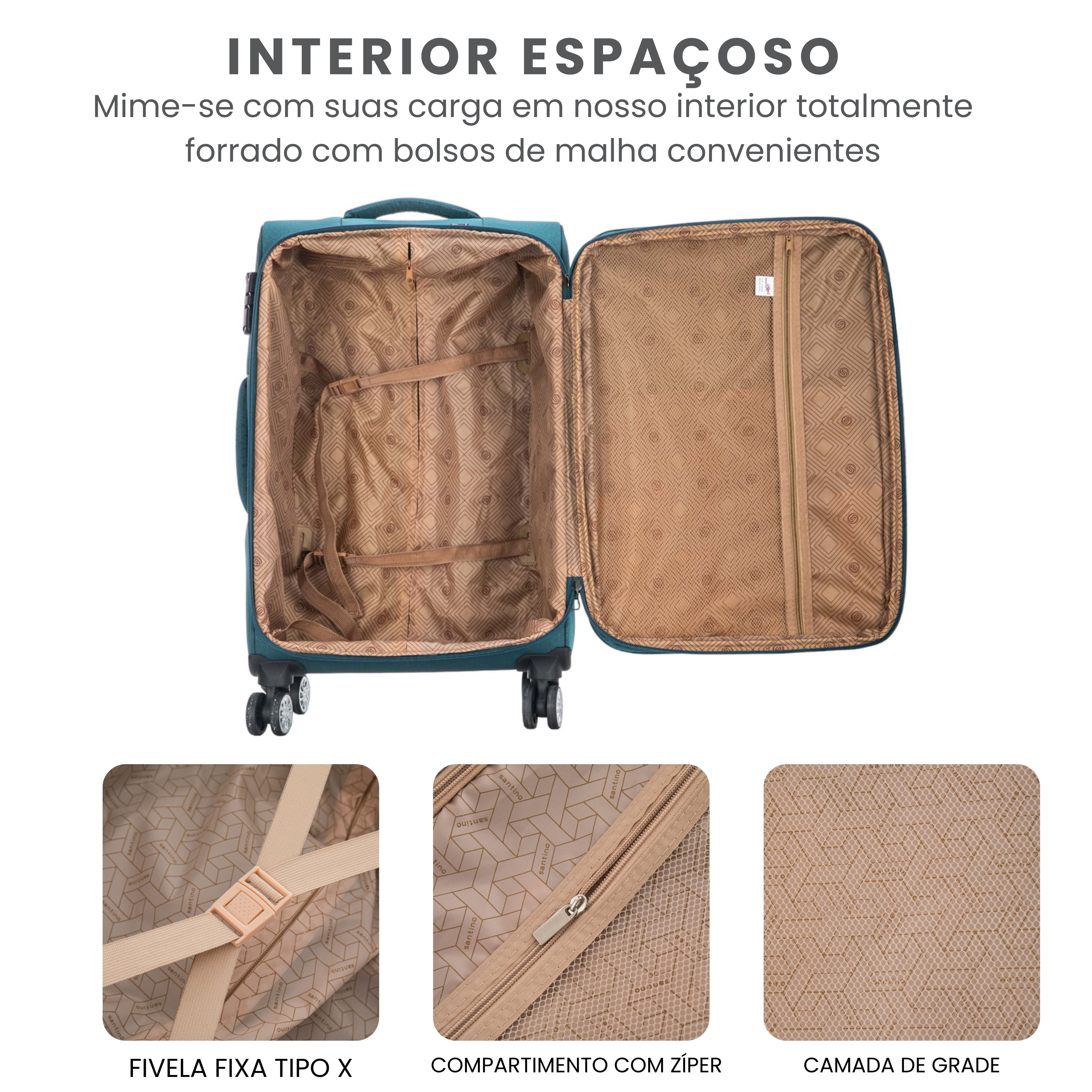 Santino Super Light Hanoi Carry-On Suitcase - ALKV401P