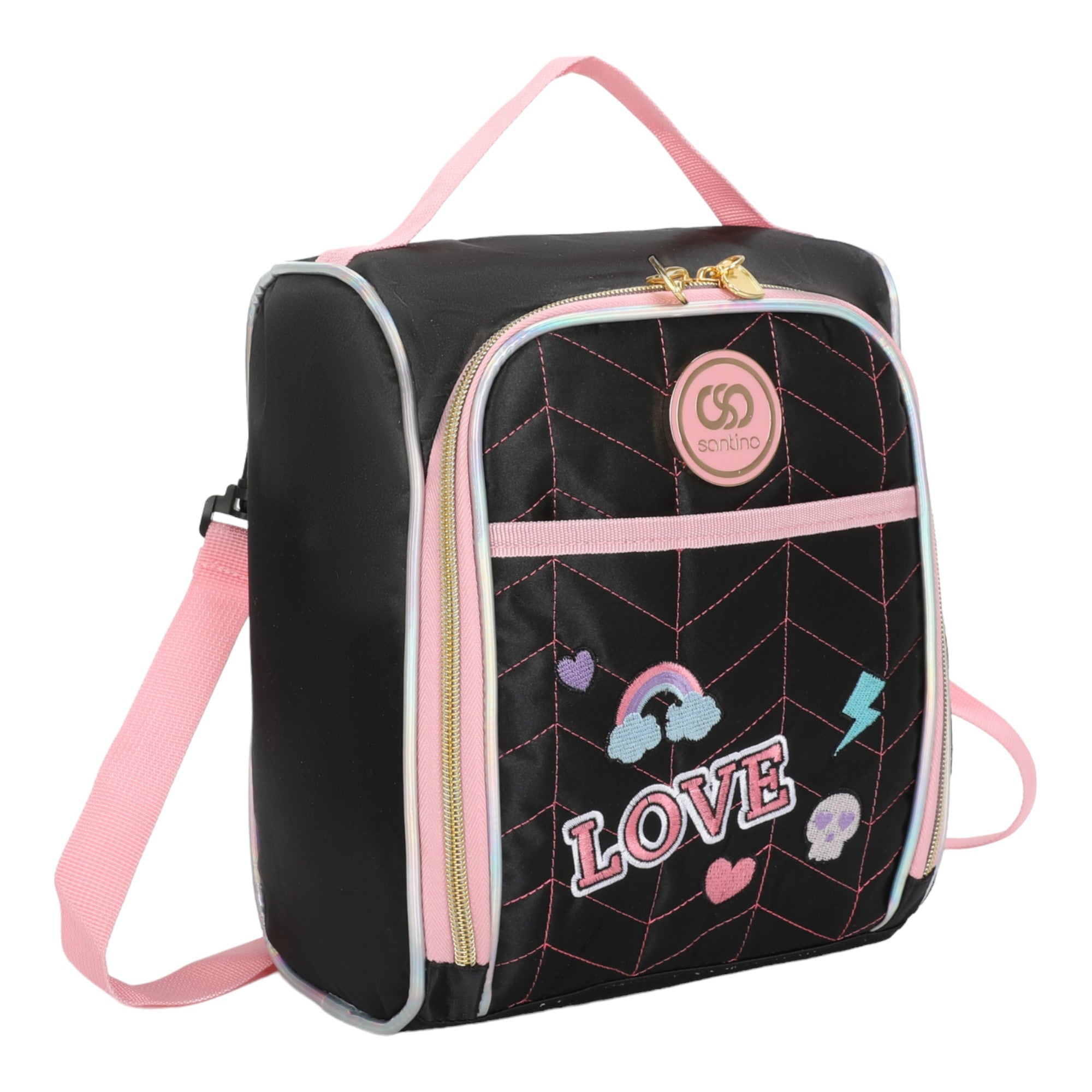 Sweet Girl Pop Style Lunch Box by Santino Pol SAL232U Black
