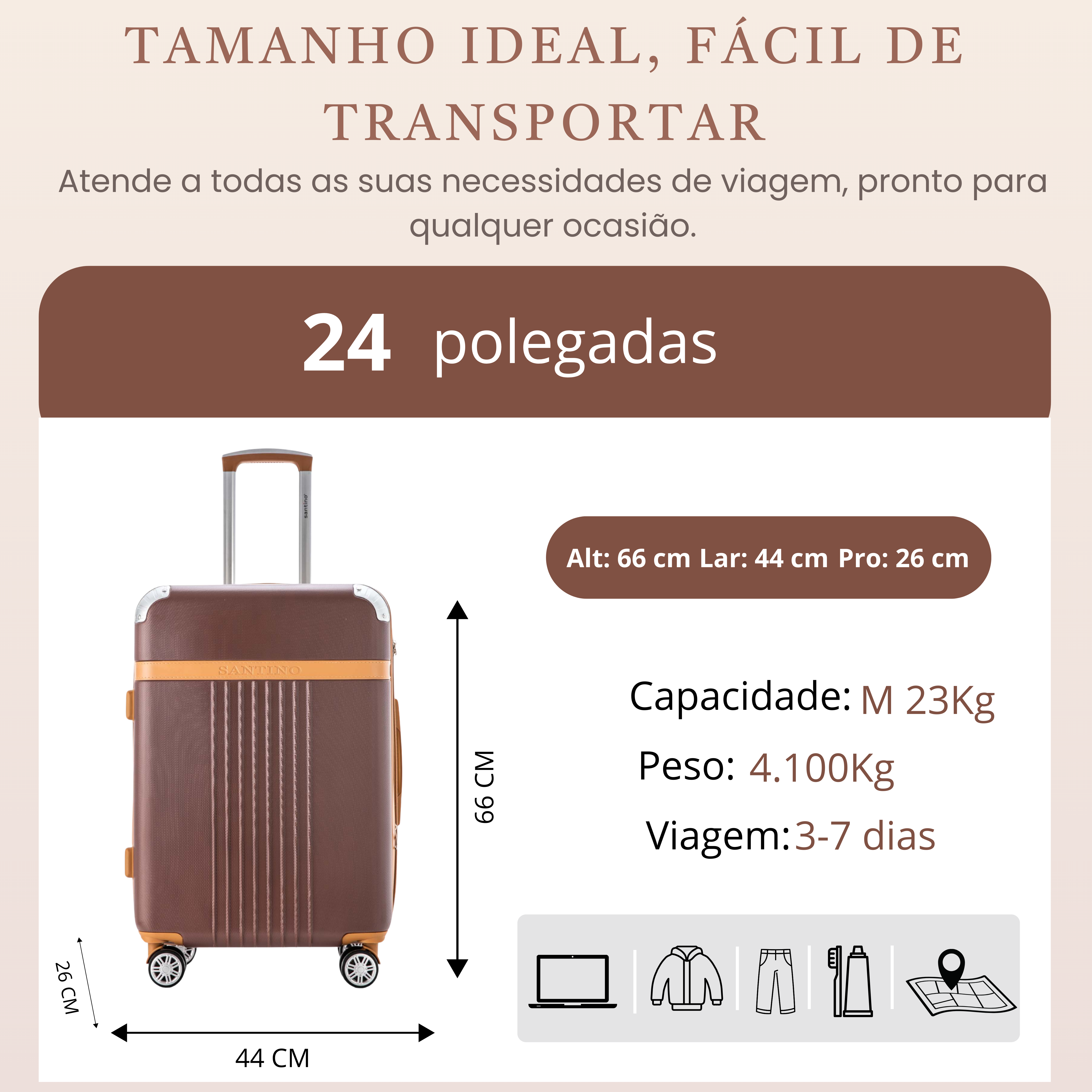 Athena 360° Santino M Rigid Suitcase - ABGV182M