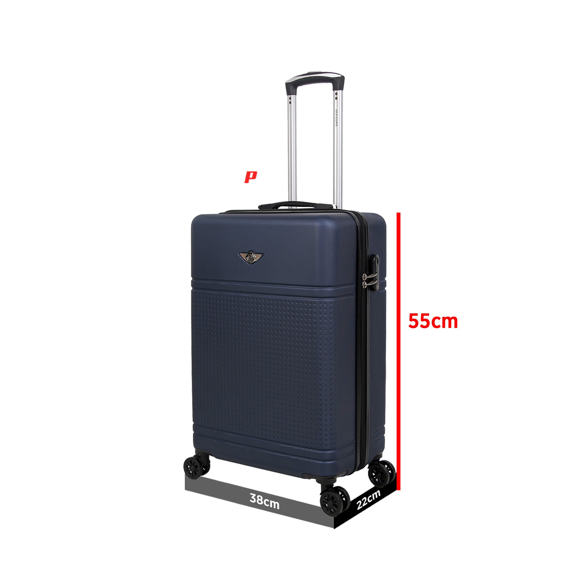 Santino 360° Rigid Holland Carry On Suitcase - AMZV202P