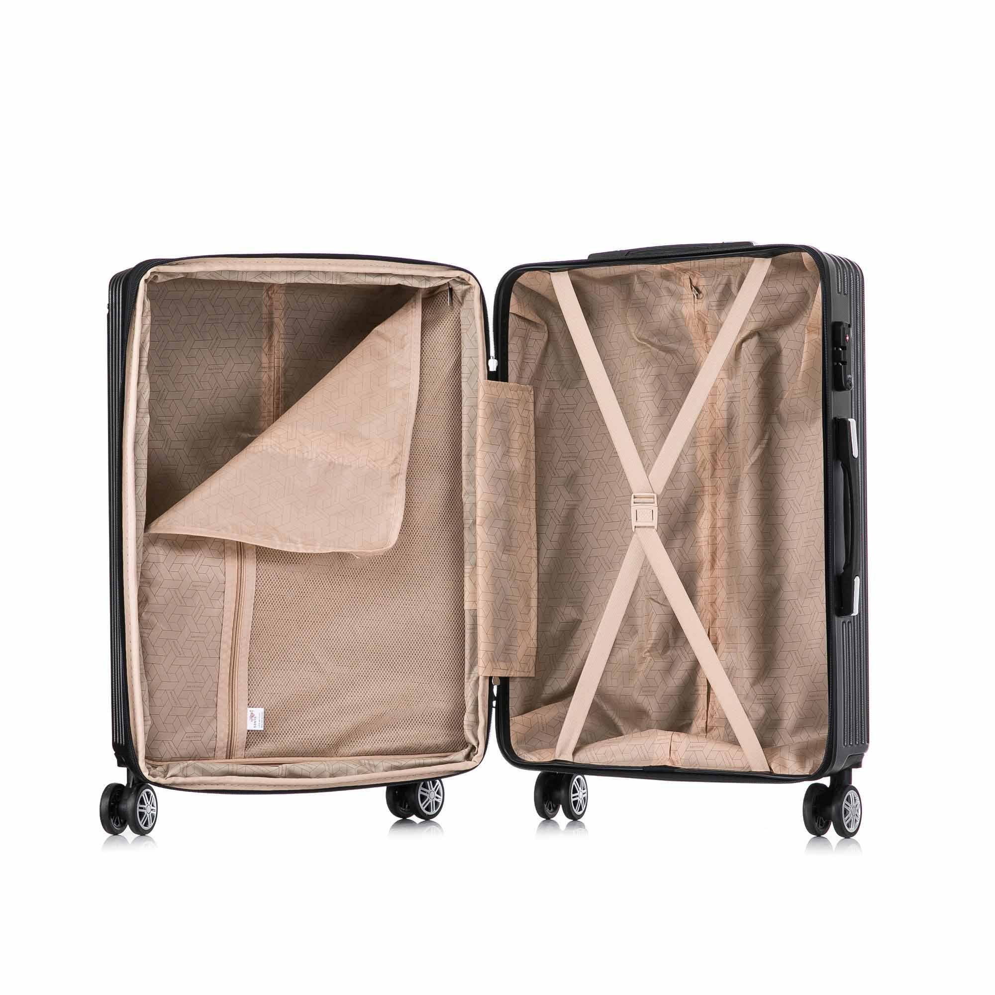 Santino MZV204J 3-Piece Dublin Rigid Luggage Set 360°
