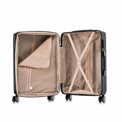 Santino MZV204J 3-Piece Dublin Rigid Luggage Set 360°