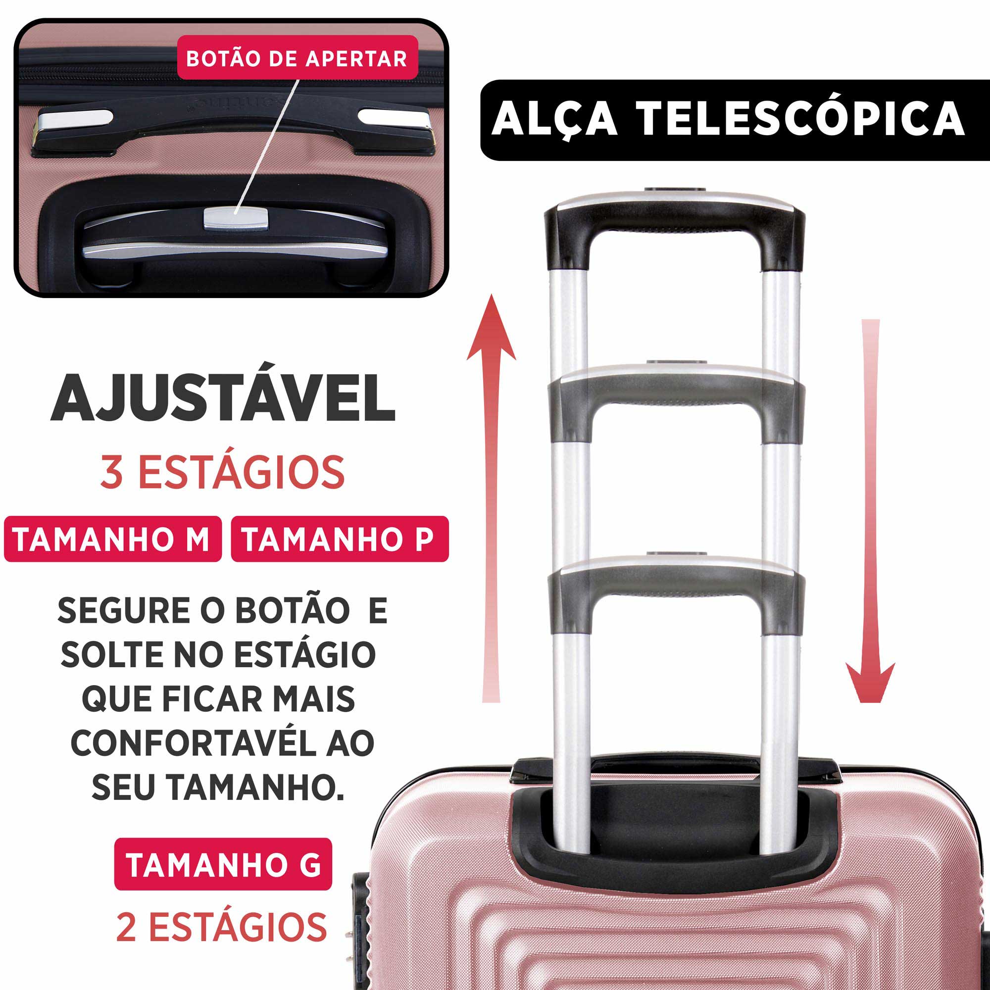 Santino 3-Piece Pisa Rigid 360° Luggage Set - MZV183J