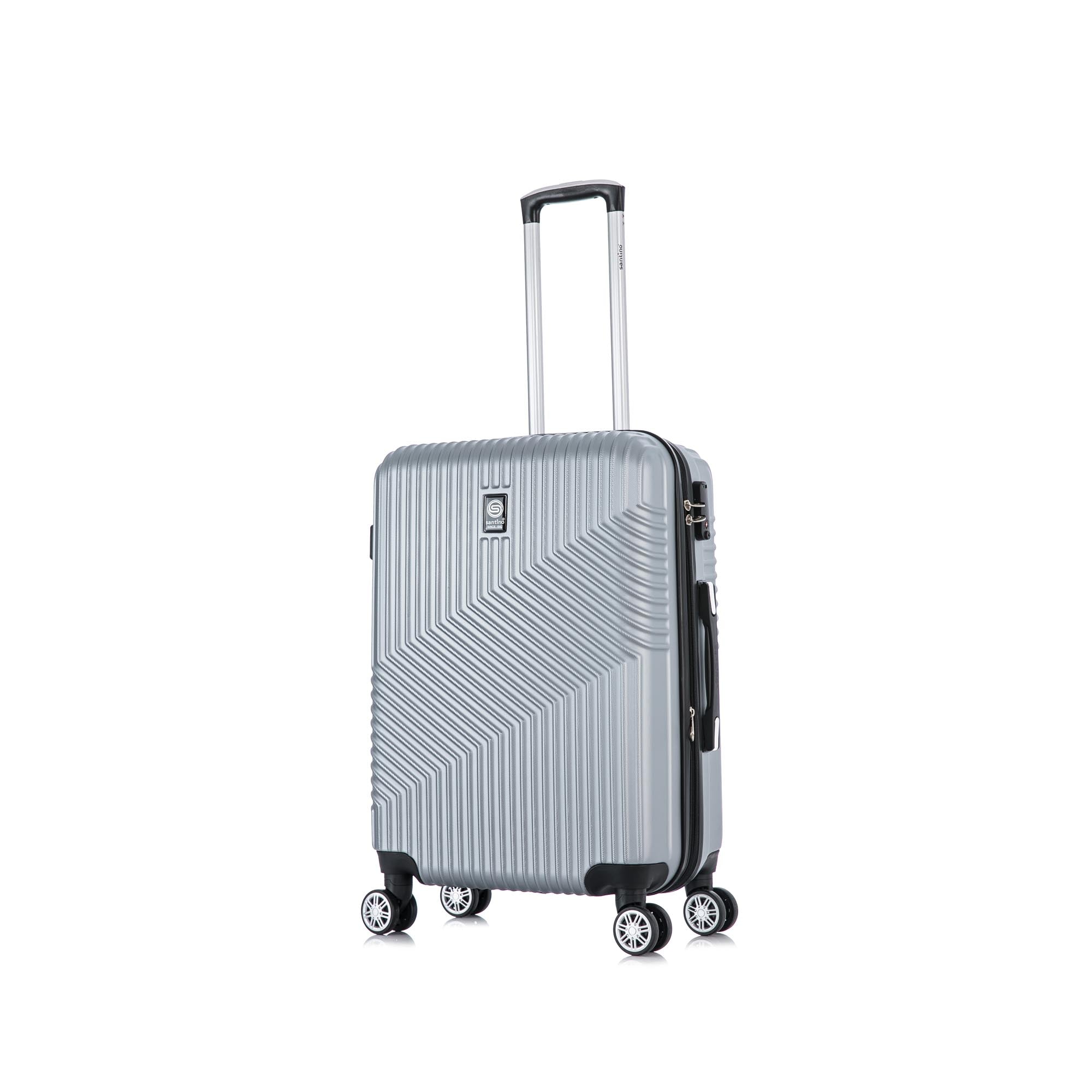 Santino Geometric 3-Piece Rigid 360° Luggage Set - SAV7003J