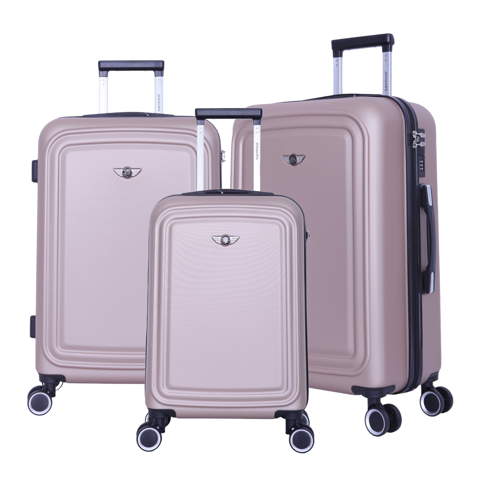 Pantheon 3-Piece Rigid Luggage Set Santino SDV502J