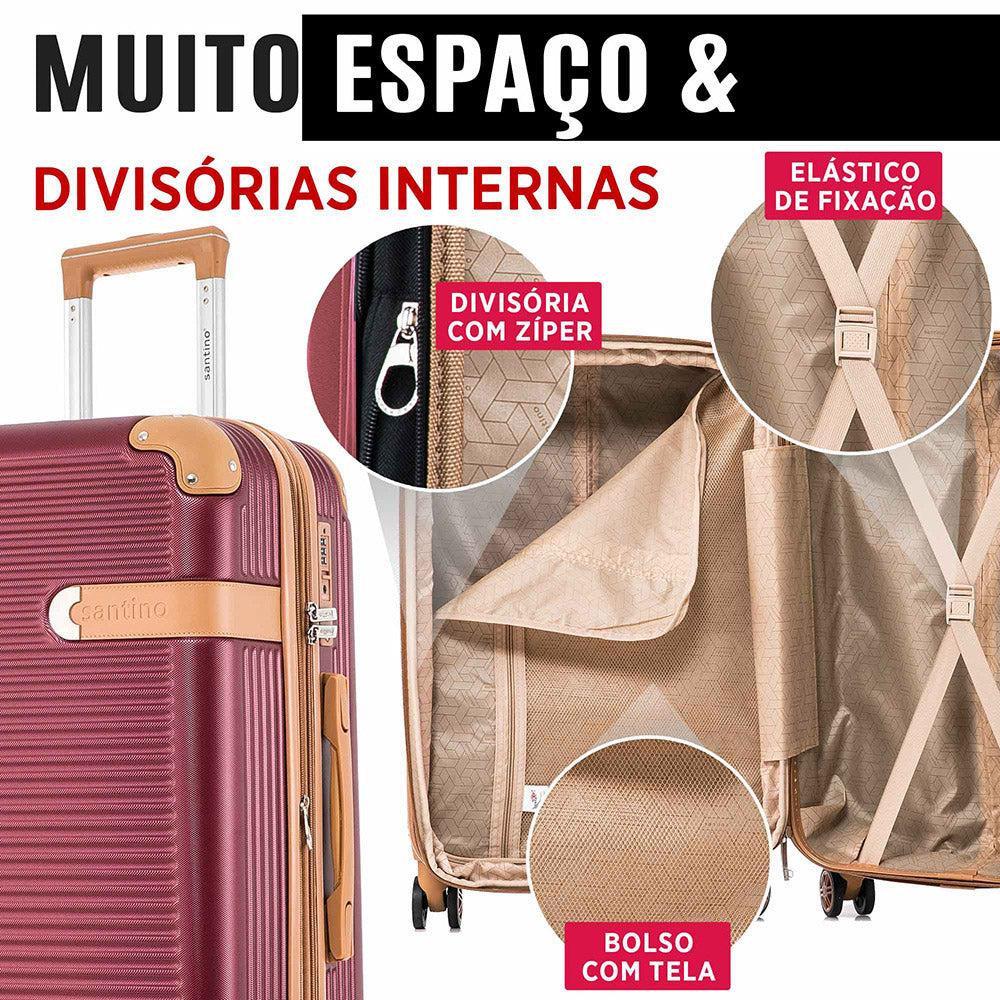 Santino Nice Rigid 360° Suitcase - ABEV407P