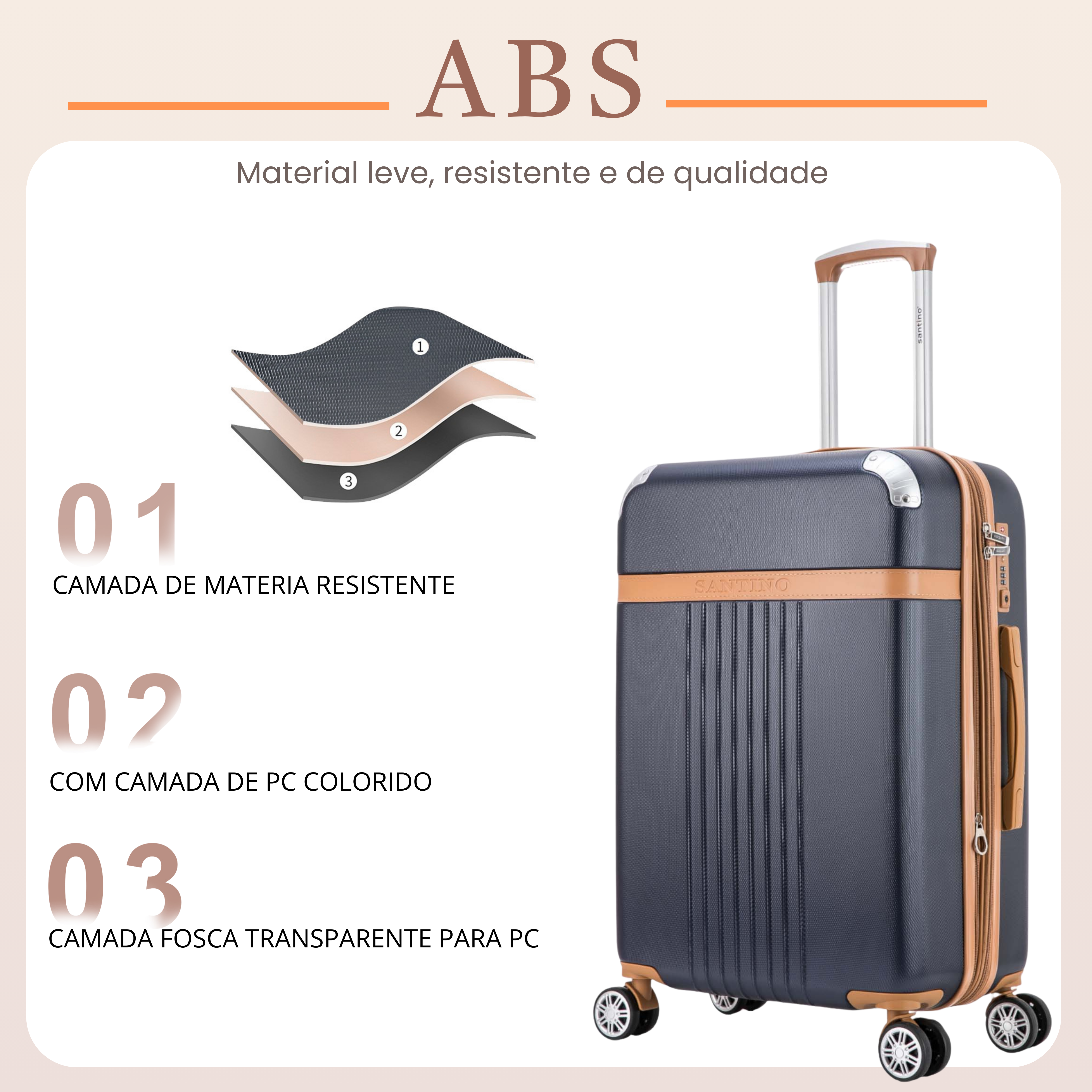 Athena 360° Santino M Rigid Suitcase - ABGV182M