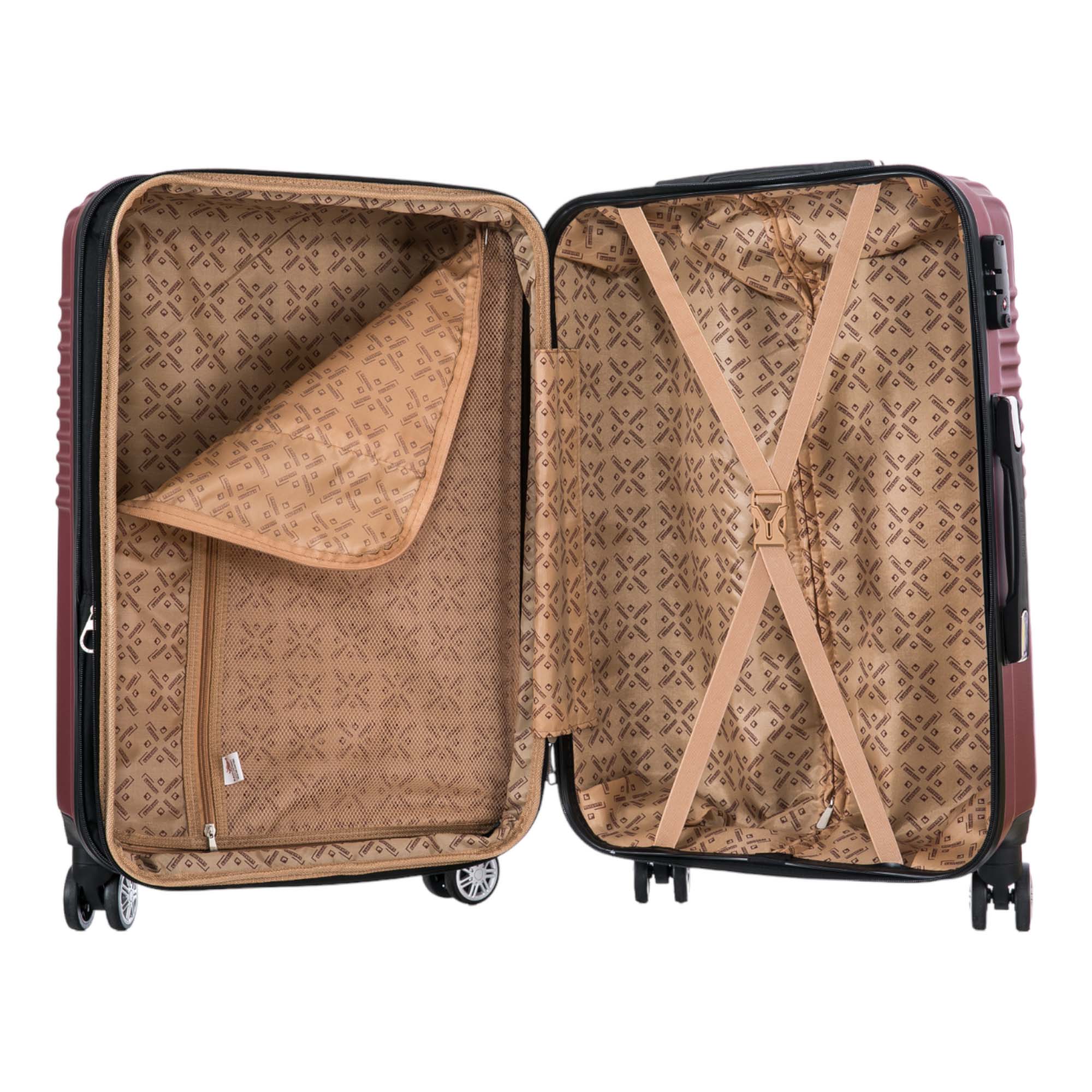 Santino Geometric Rigid 360° Travel Suitcase - ASAV7003G
